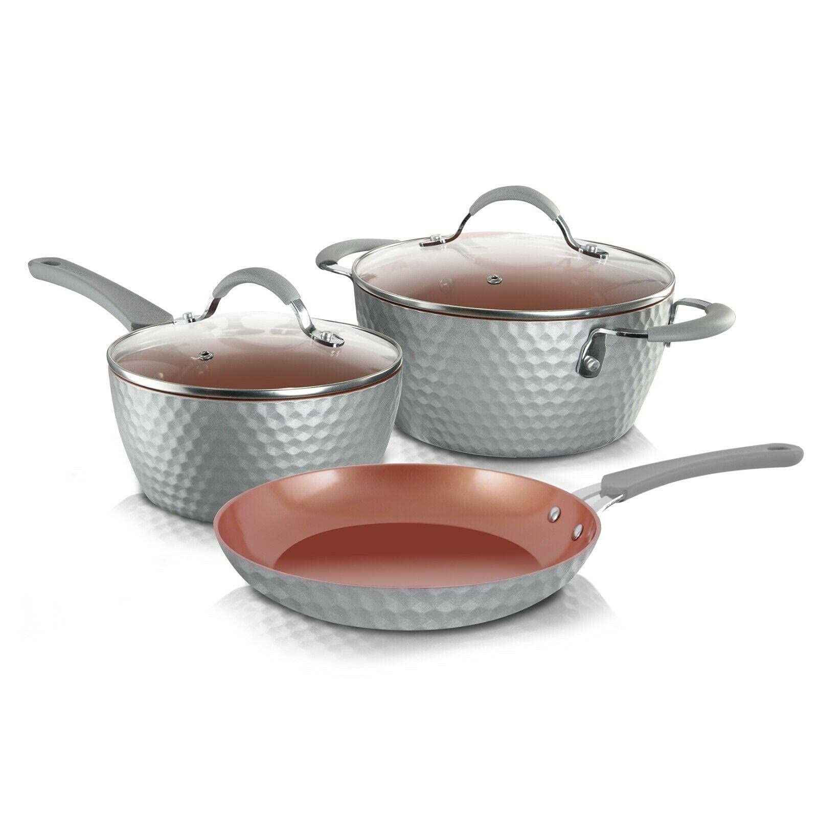5-Piece Nonstick Cookware Set - Pots, Pans, Baking Sheets & Muffin Tray for Baking, Cooking & Serving - Perfect for Home Kitchen, Cookies, Cakes & Meal Prep