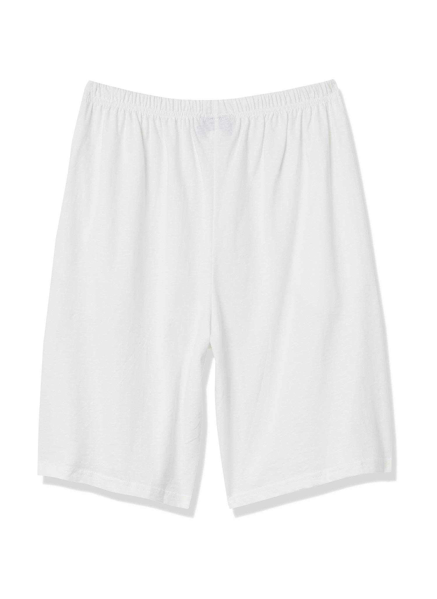AmeriMark Women's Cotton Bermuda Shorts - Elastic Waist Athletic Pull-On Golf Shorts with Pockets - Perfect for Sports, Casual Wear & Summer Outfits