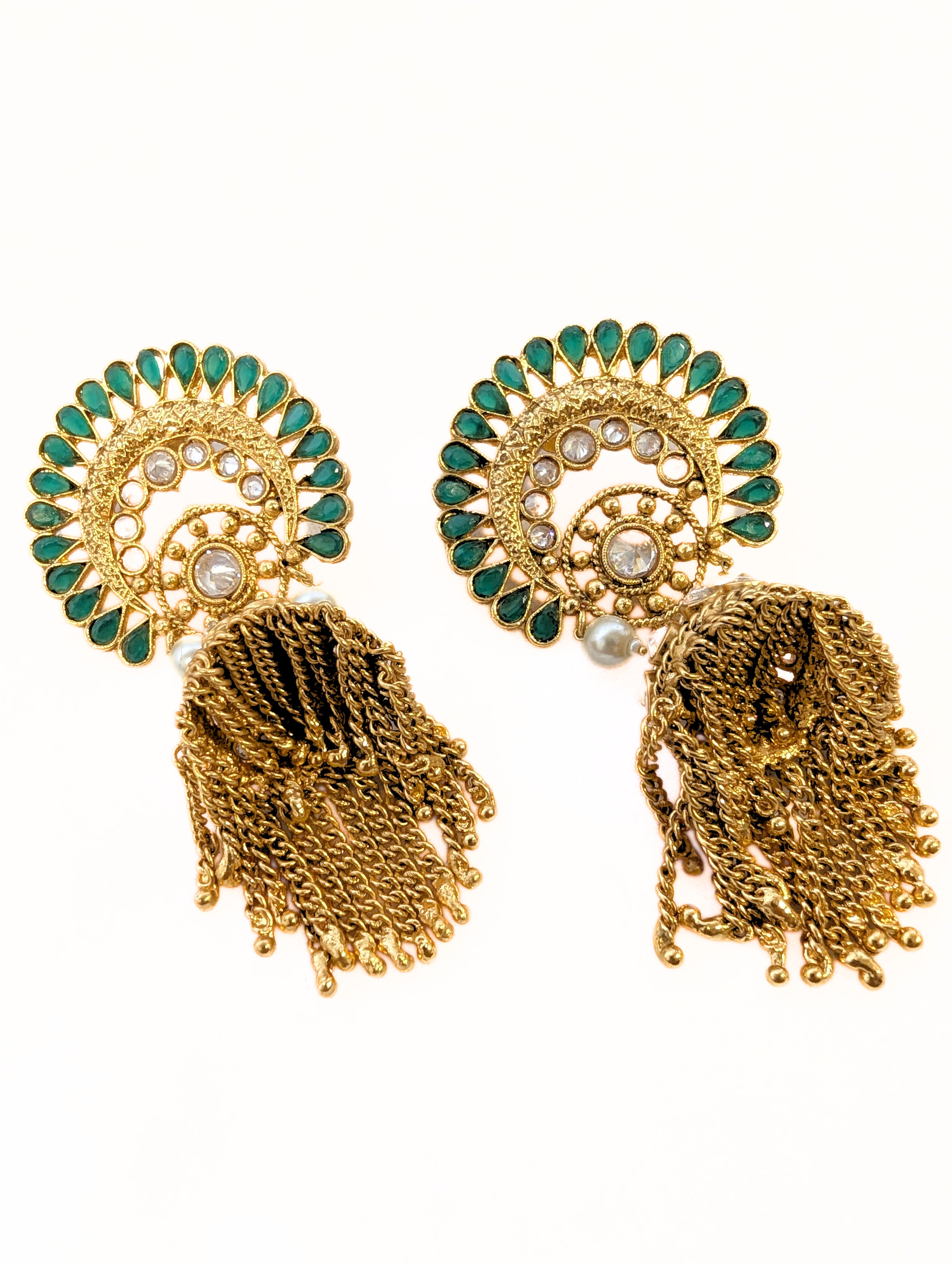Gauri Stone Earrings for Women - Handmade Boho Ethnic Jewelry, Lightweight Dangle Earrings for Daily Wear, Party & Wedding Accessories