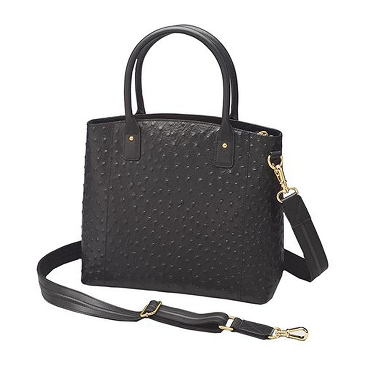 Gun Toting Mamas Ostrich Embossed Cowhide Leather Tote Bag - Stylish & Durable Women's Handbag for Work, Travel & Everyday Use