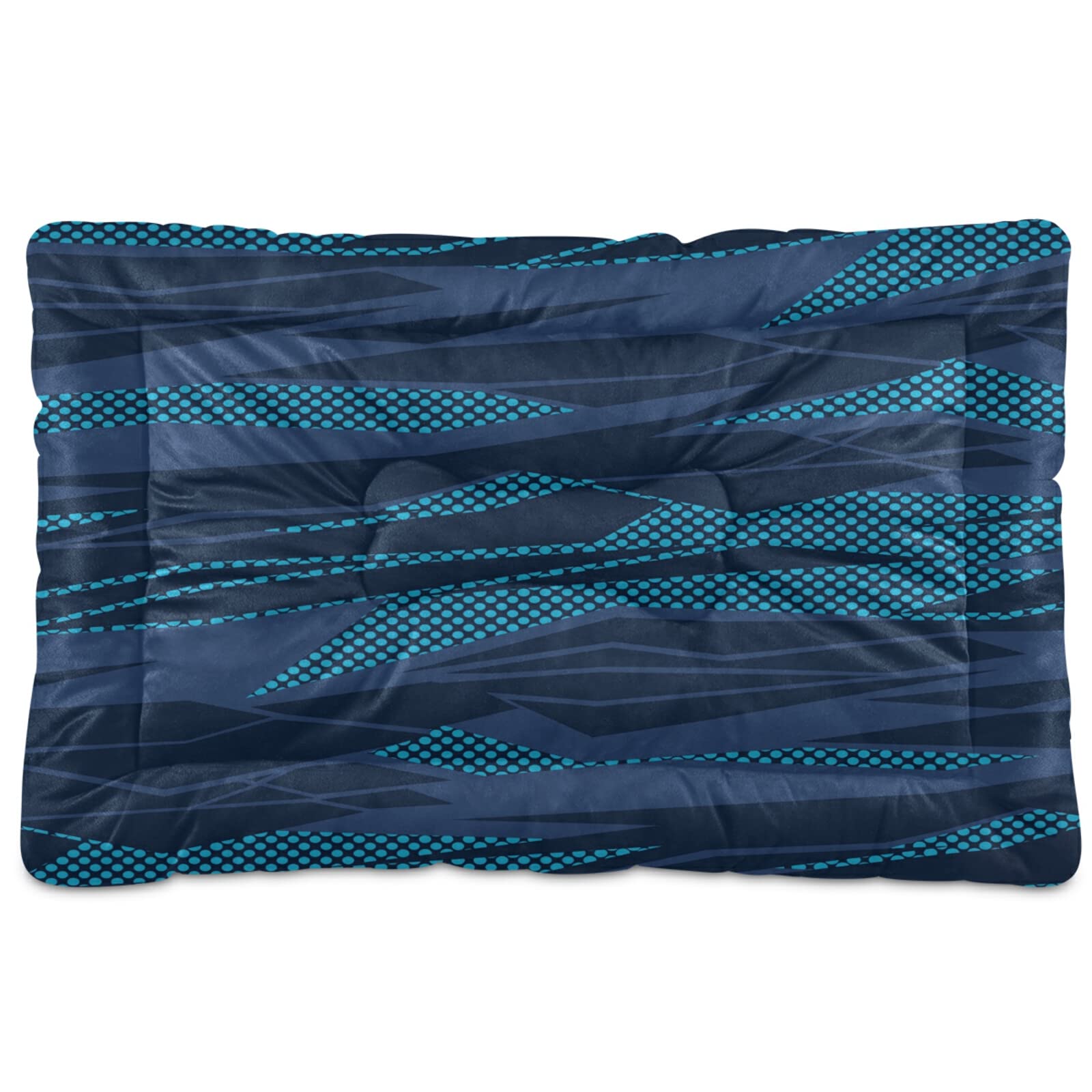 Military Camouflage Pet Bed for Dogs & Cats - Ultra Soft Rectangle Comfortable Dog Bed, Calming Bed for Small Medium Pets (24x18 Inches) - Perfect for Home, Kennel, or Travel Use