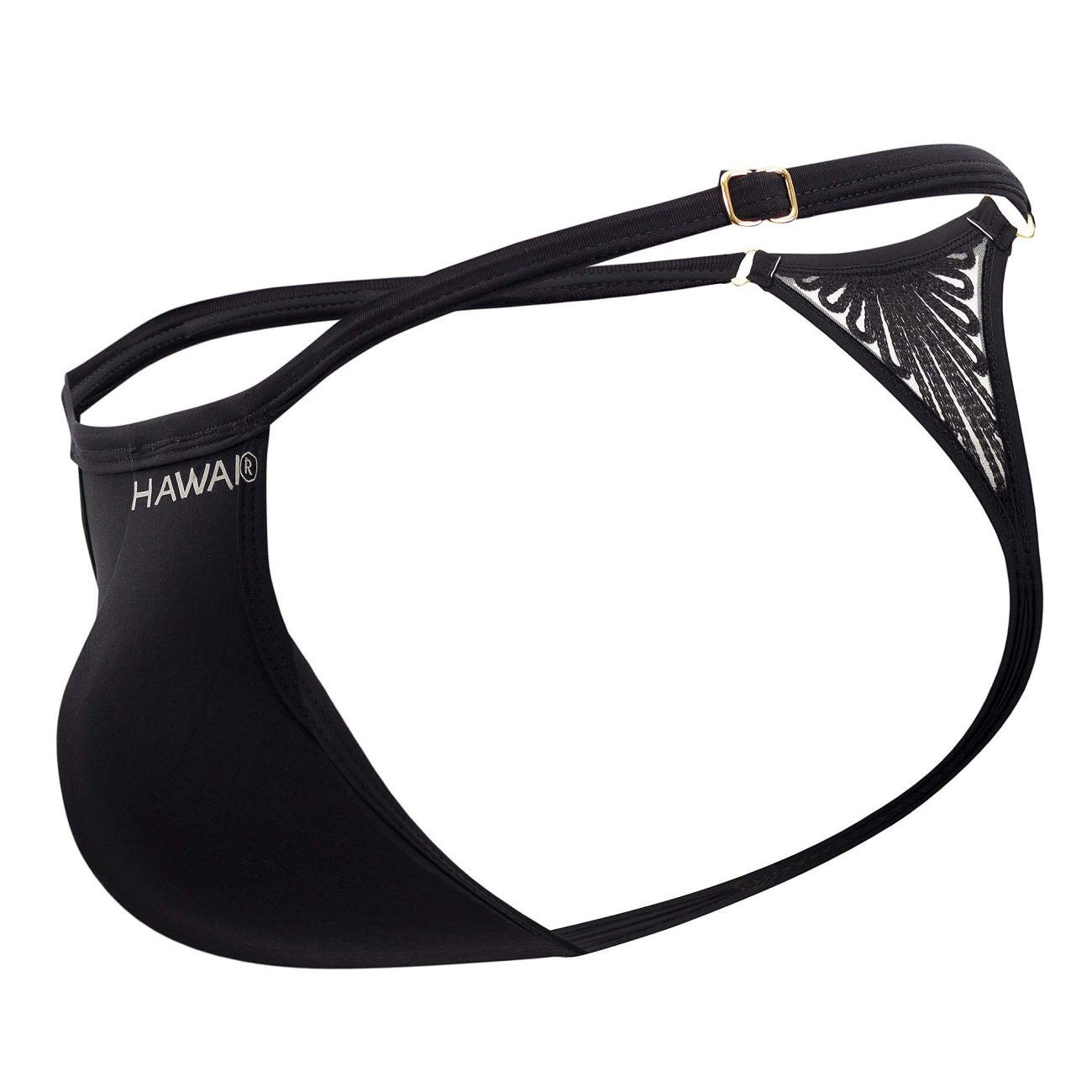 Premium Hawaiian Microfiber G-String Thong Underwear - Black 42317 - Sexy & Comfortable for Beach, Yoga & Intimate Moments