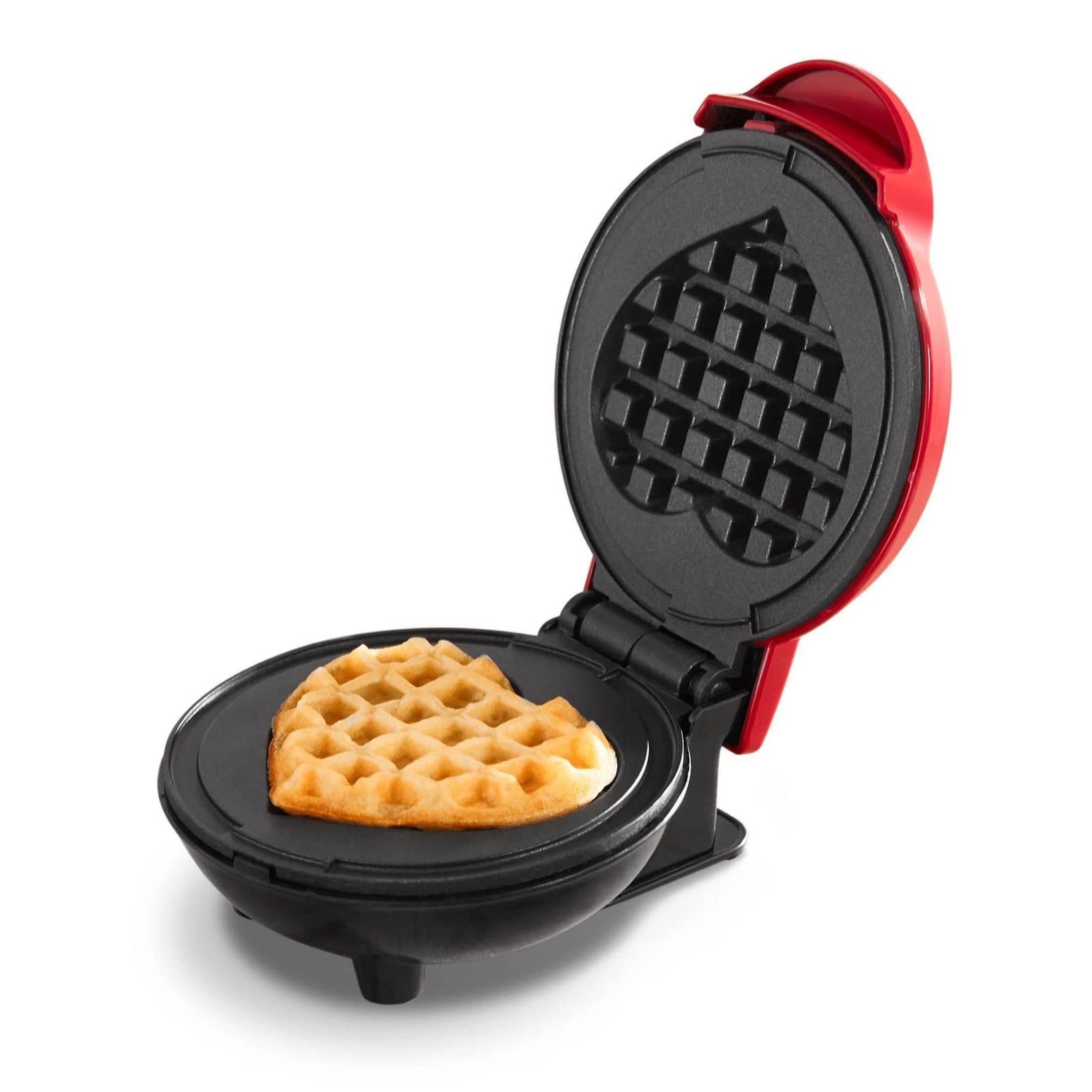 **Mini Heart Waffle Maker - Non-Stick Electric Egg Waffler Iron Griddle for Valentine's Day Breakfast, Cute Gift Idea - Perfect for Home, Parties & Romantic Dates**