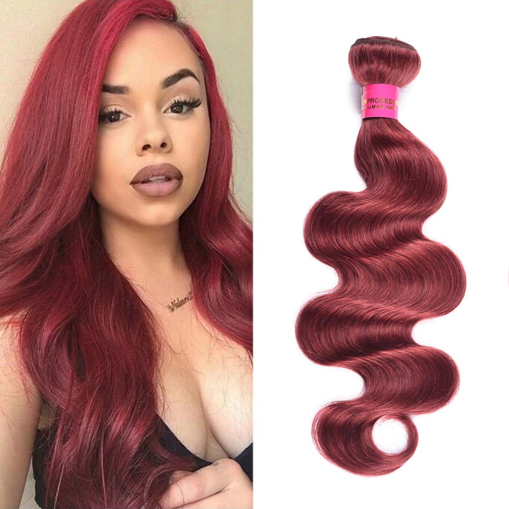 WOME Peruvian 100% Unprocessed Human Hair Bundles - 1 Bundle Body Wave Hair Extensions (22