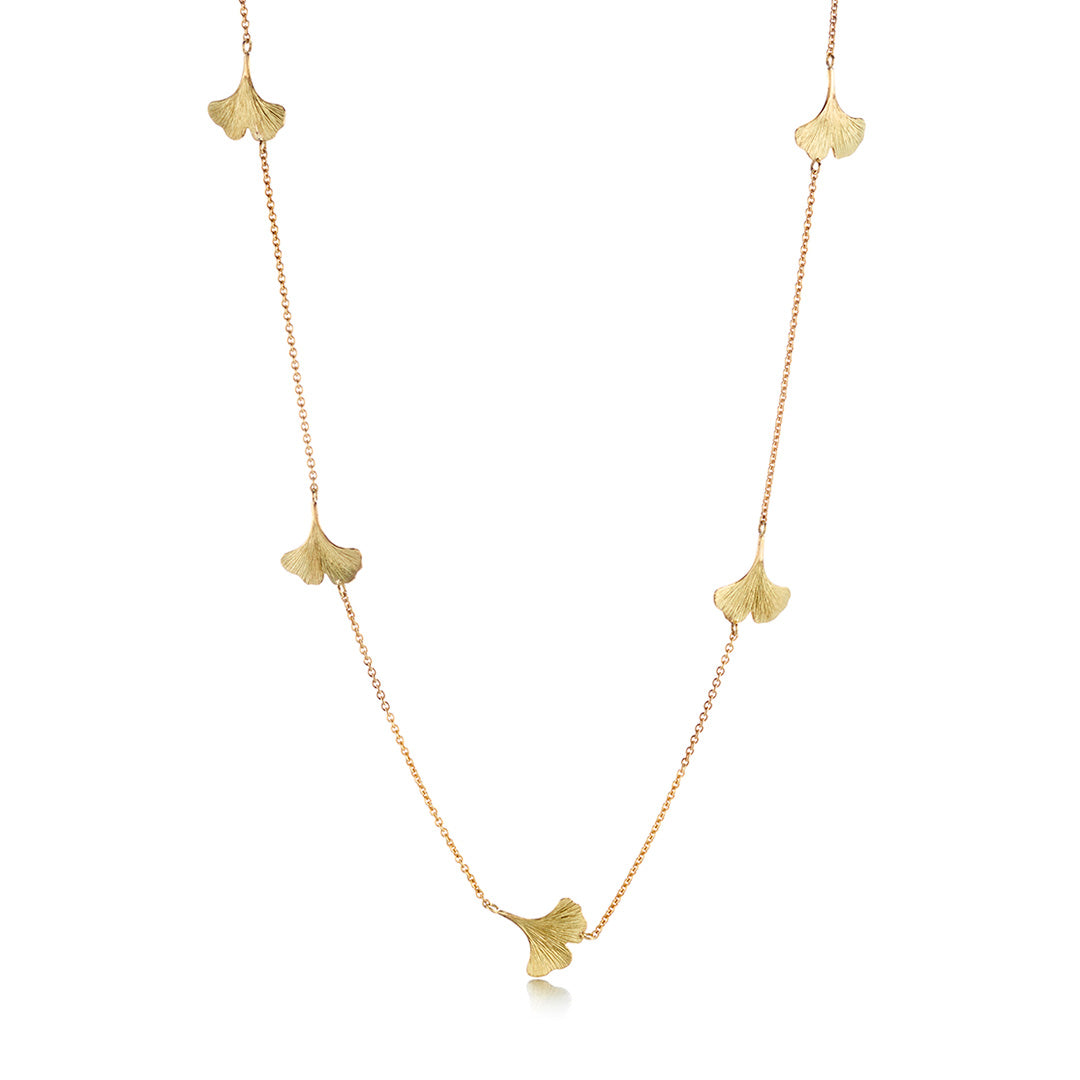 Ginkgo Leaf Pendant Necklace for Women - Elegant Botanical Jewelry for Everyday Wear, Gifts & Special Occasions