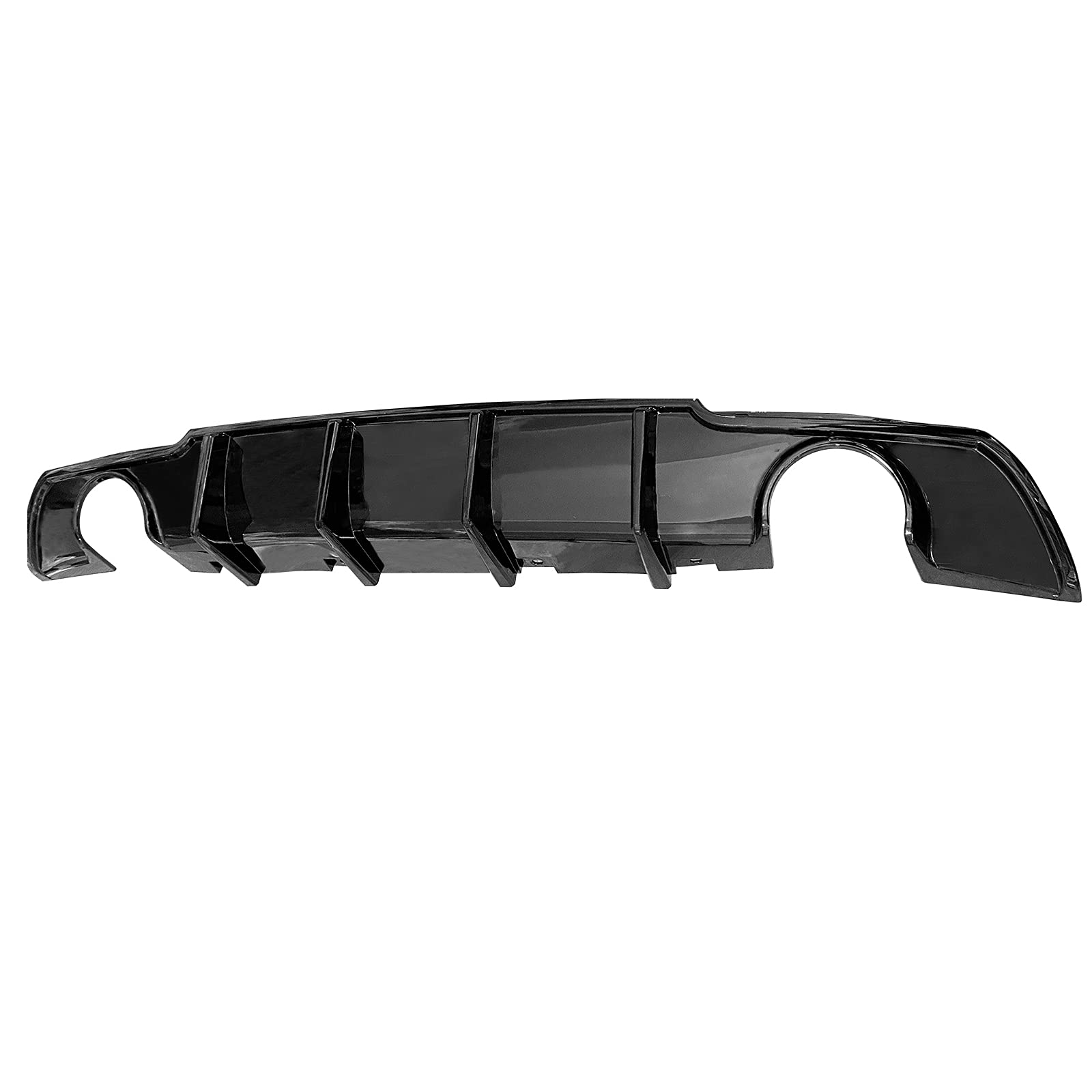 FREEMOTOR802 Rear Diffuser for 2015-2023 Chrysler 300 - Shark Fin Style Gloss Black PP Lower Valance Bumper Lip | Upgrade Your Car's Rear Appearance | Perfect for Street Style & Custom Builds