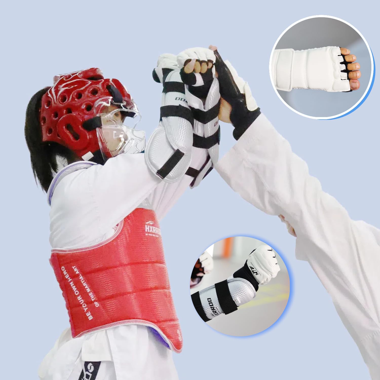 13-Piece Taekwondo Sparring Gear Set - Ultimate Protective Equipment for Kids, Youth & Adults - Perfect for Taekwondo, Karate Training & Martial Arts Practice