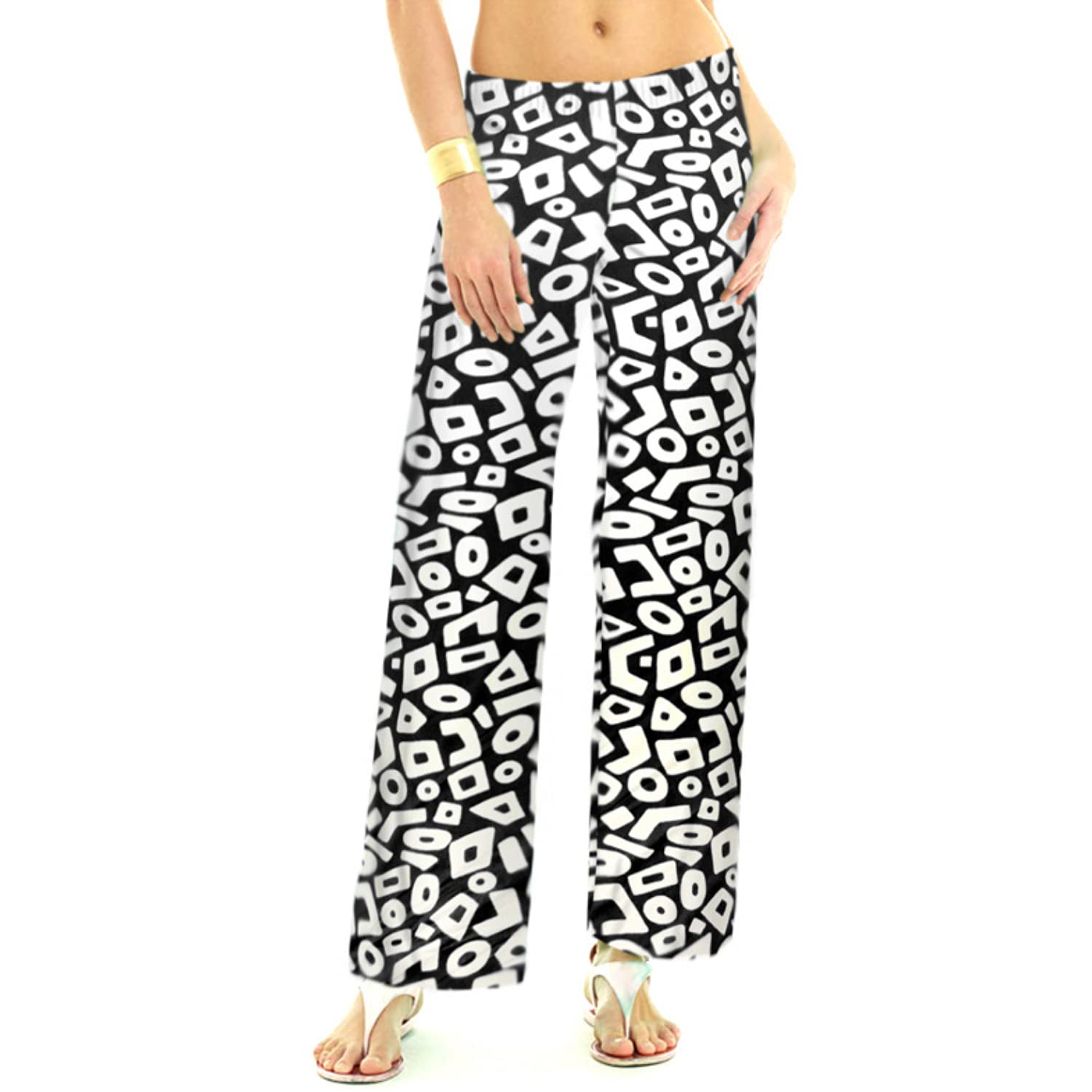 Barbara Gerwit Women's Nylon Palazzo Pants - High Waist Wide Leg Casual & Beach Pants for Women | Perfect for Summer Vacations, Yoga, and Lounge Wear