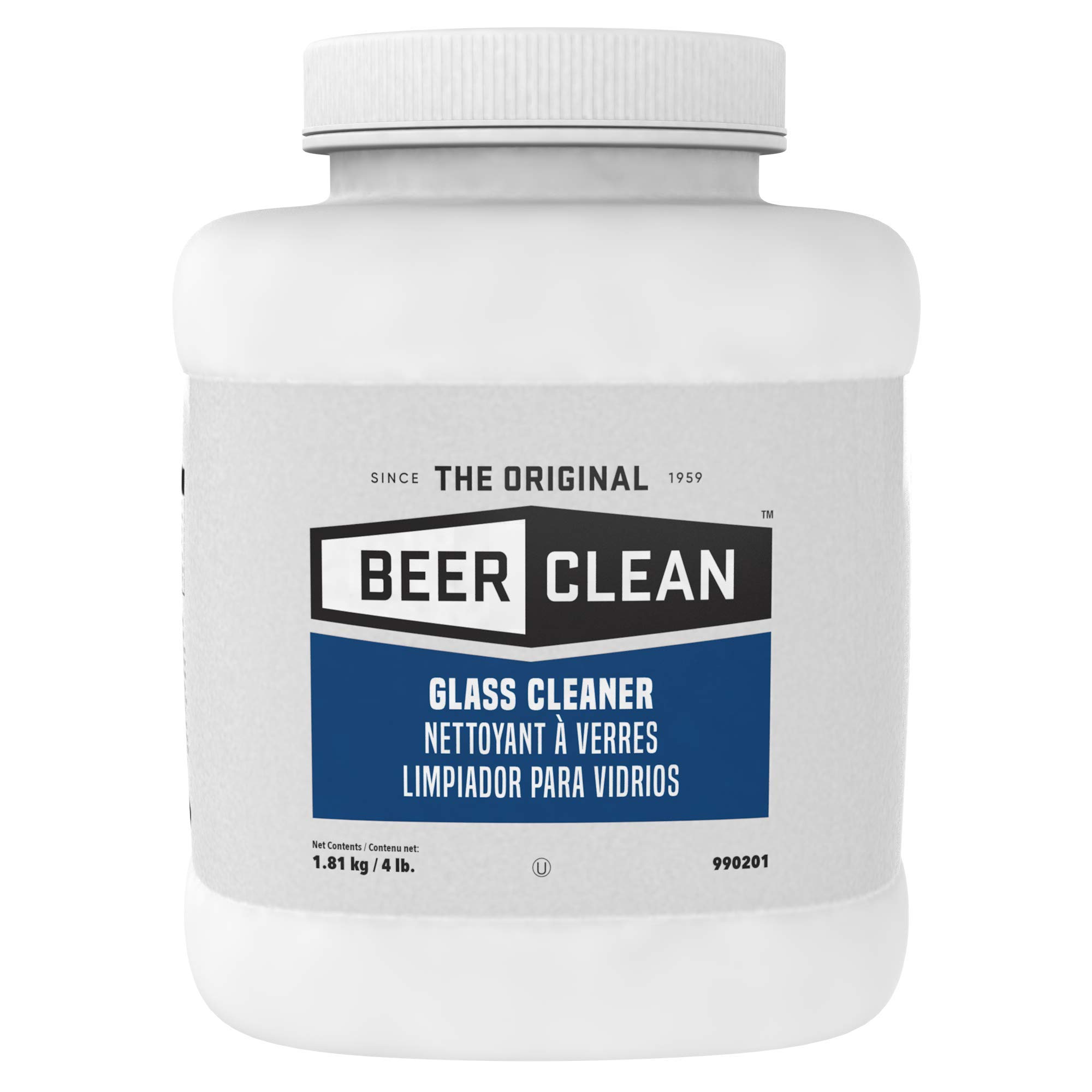 Diversey Unscented Powder Glass Cleaner - 4 Lb Bulk Container for Commercial & Residential Window Cleaning