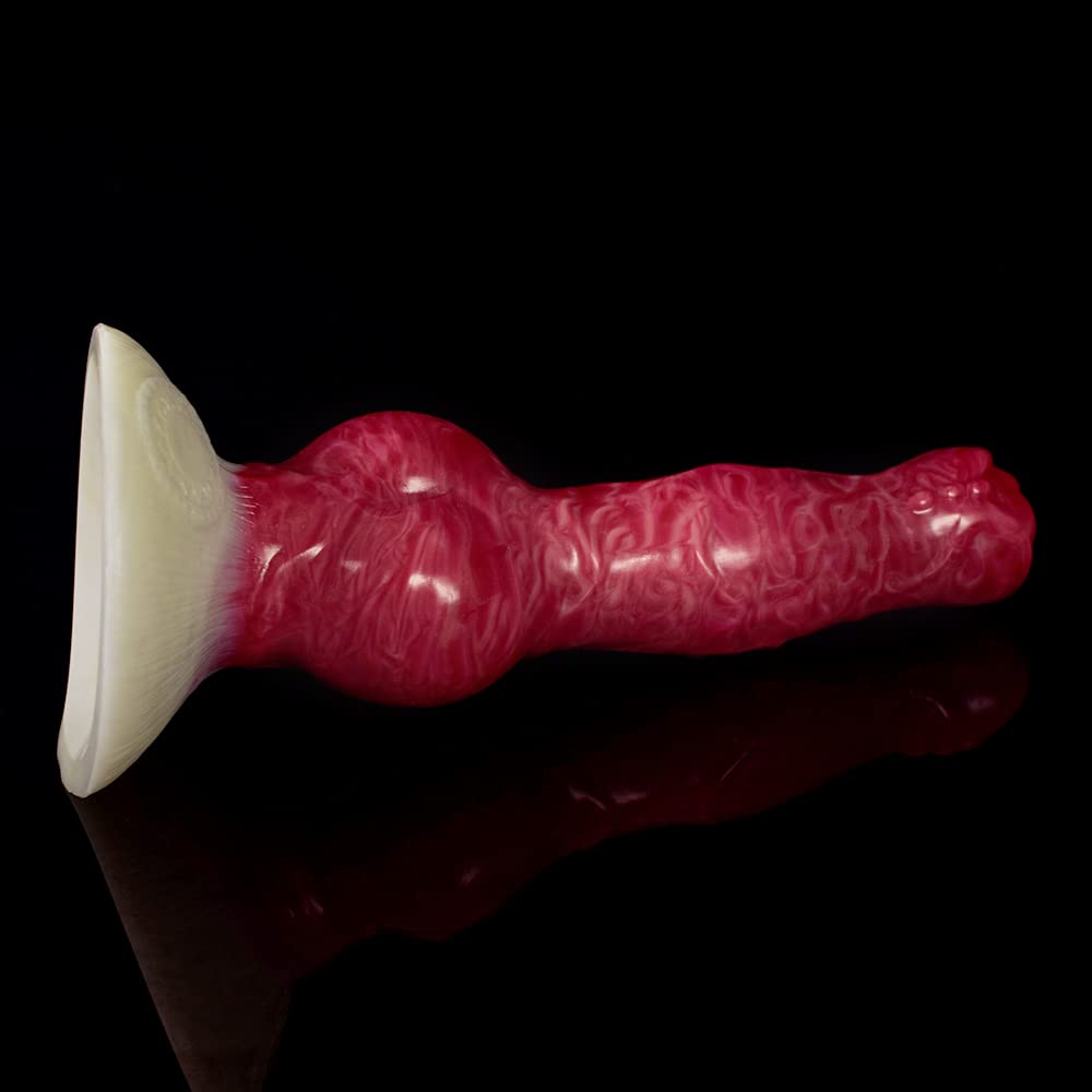 Premium Liquid Silicone Alien/Fido Dildo with Strong Suction Cup - Realistic BeHorny Adult Sex Toy for Solo Play & Couples Intimacy - Waterproof & Body-Safe for Shower, Bedroom & BDSM Scenes
