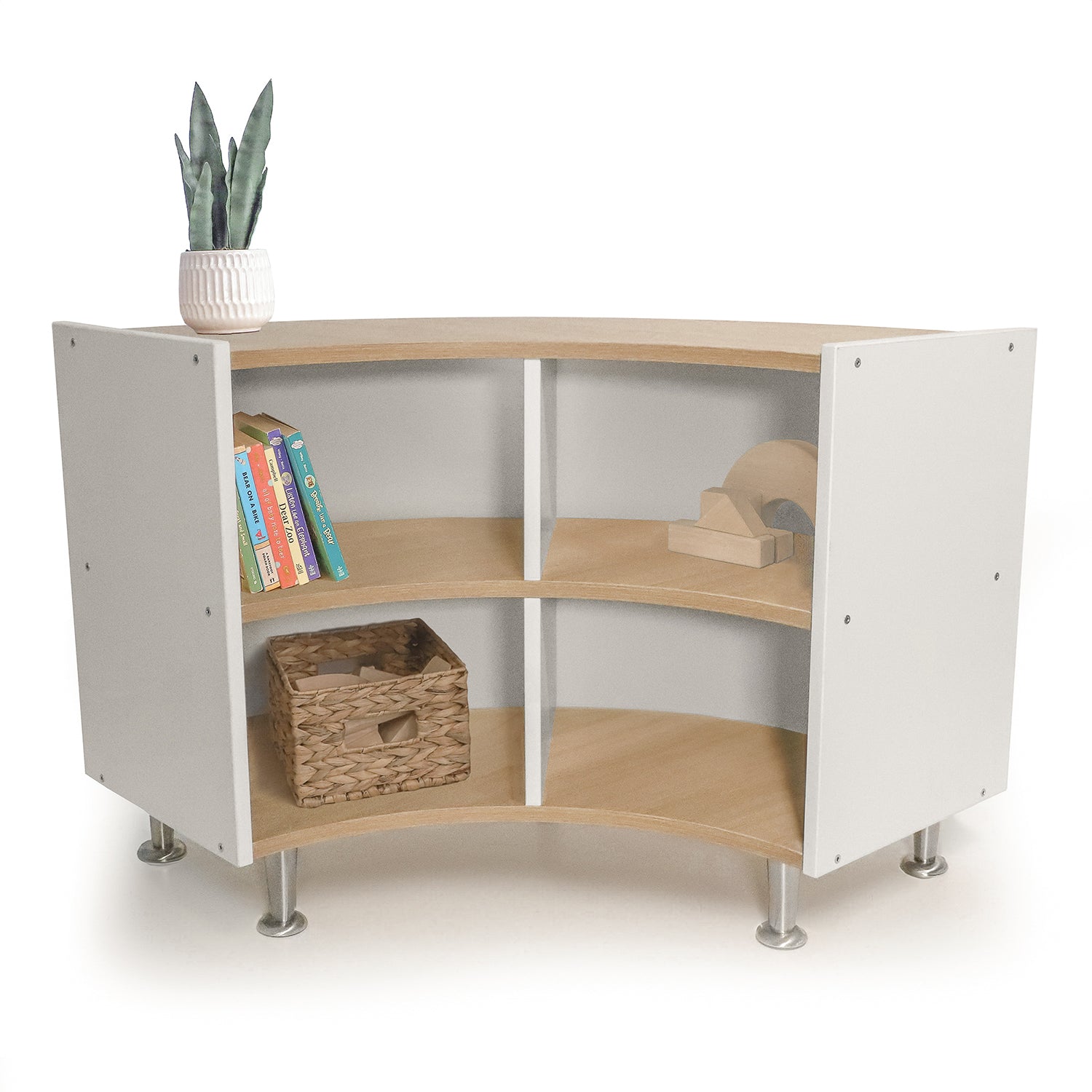Elevated™ Curve Out Storage Cabinet 27H - Modern Bathroom Vanity with Ample Storage Space, Perfect for Small Bathrooms, Powder Rooms & Home Organization (Model WB1921)