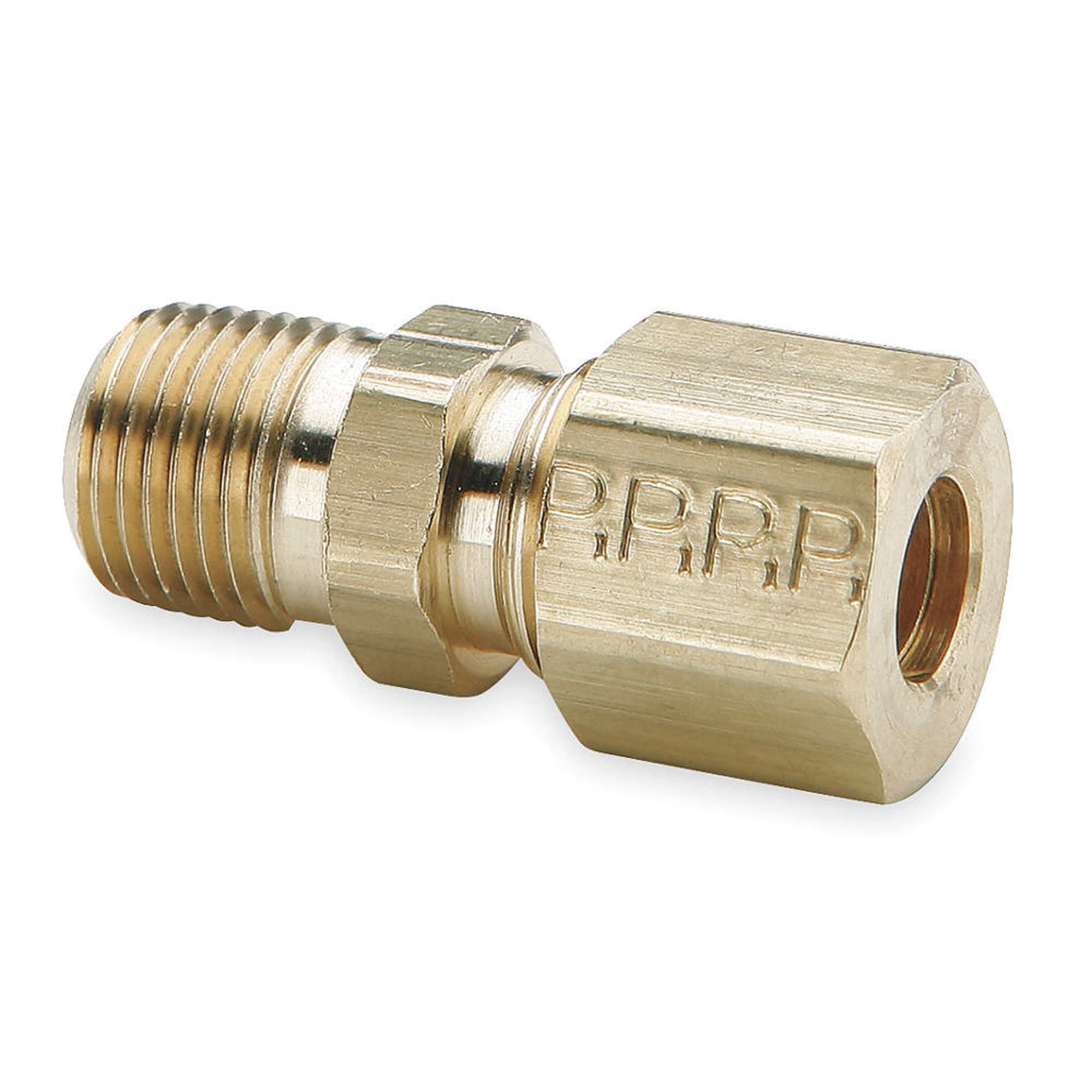 68C-10-6 Brass Male Connector Compression Fitting, 5/8