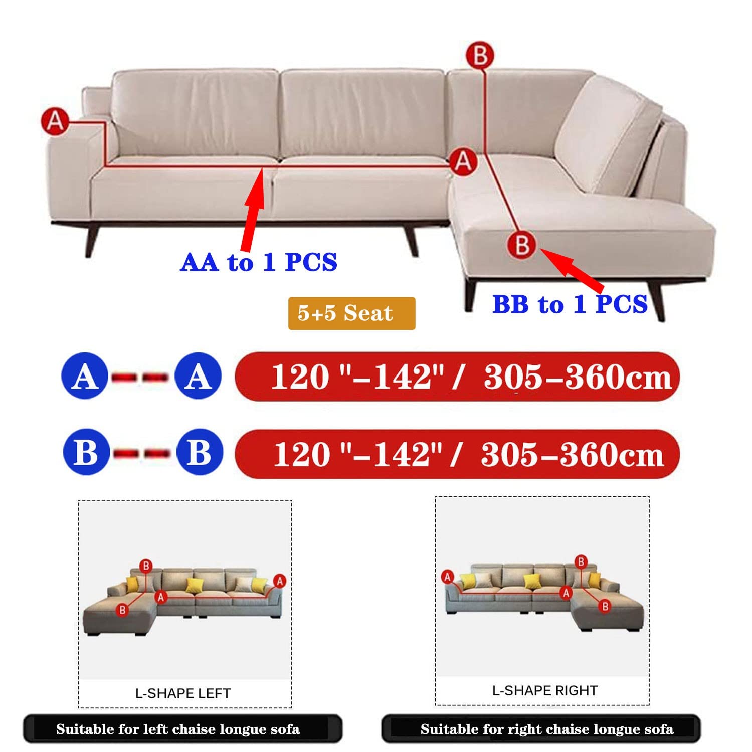 Stretchable L-Shaped Sectional Sofa Covers for Pets - Gray 3-Cushion Slipcover with 2 Pillowcases | Furniture Protector for Living Room | Perfect for Dog Owners & Pet-Friendly Homes