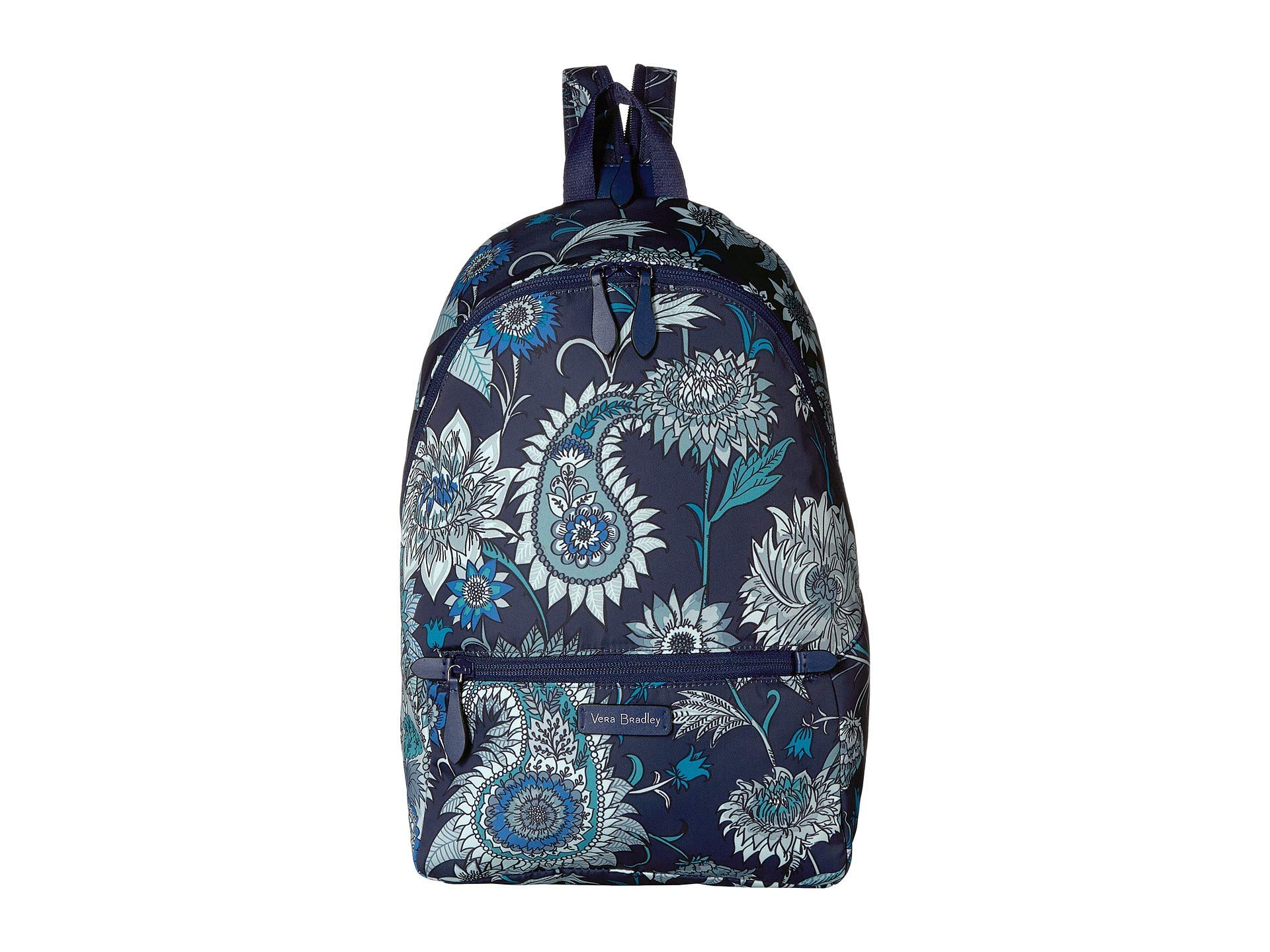 Vera Bradley Midtown Convertible Backpack - Cornflower Blossoms Print, Adjustable Straps, Lightweight & Durable, Perfect for Work, School & Travel