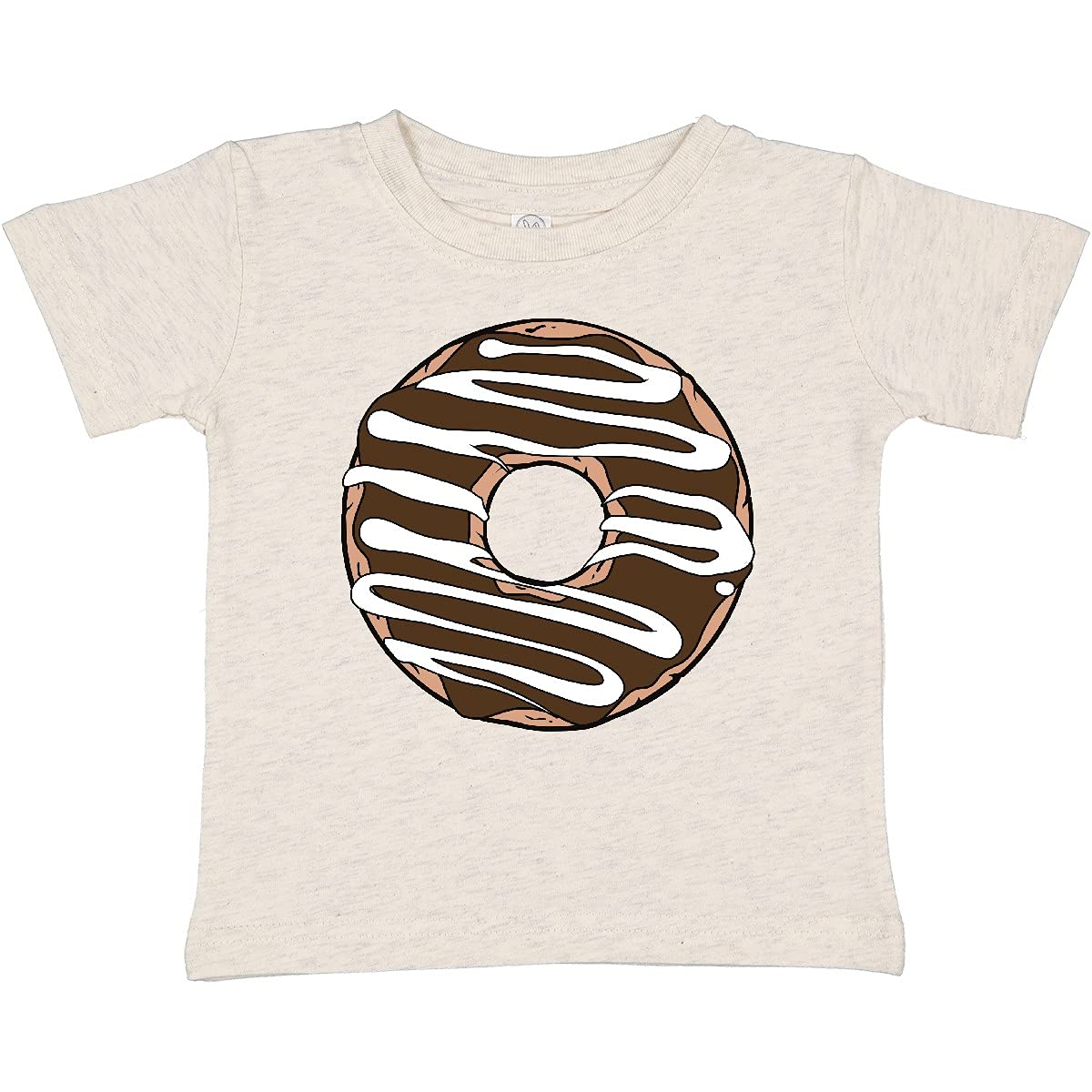 Inktastic Chocolate Donut Baby T-Shirt - Cute Doughnut with Icing & Frosting Design for Boys & Girls | Perfect for Birthday Parties, Baby Showers & Family Photos