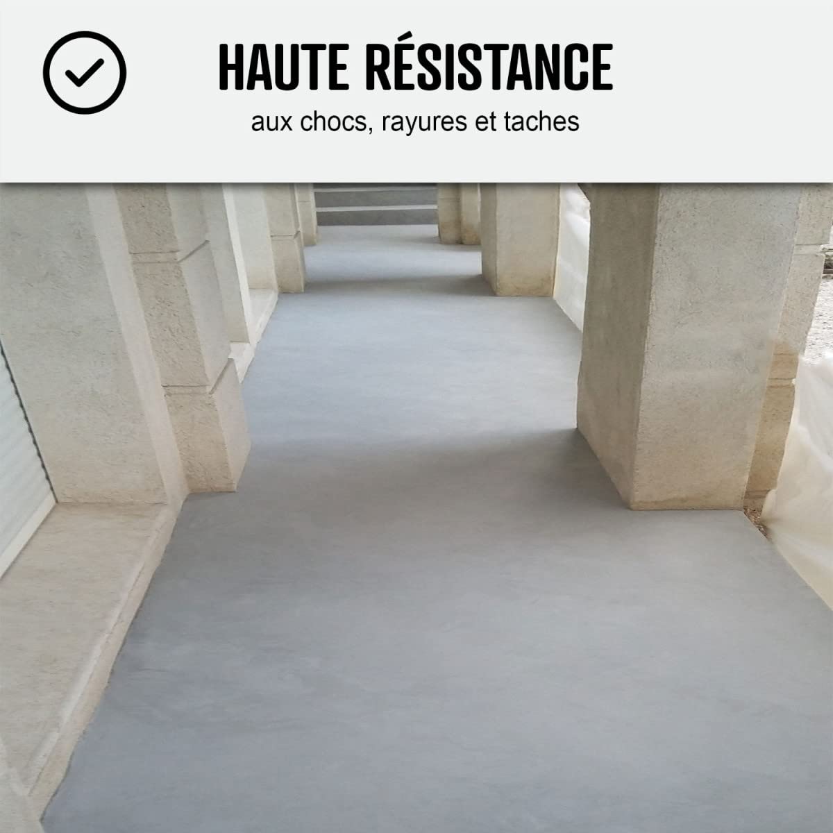 High-Resistance Two-Component Concrete Polish Varnish for Outdoor Use - HIGHPROTECT - Covers 5 m² (2 Coats) - ARCANE INDUSTRIES - Ideal for Driveways, Patios & Industrial Floors