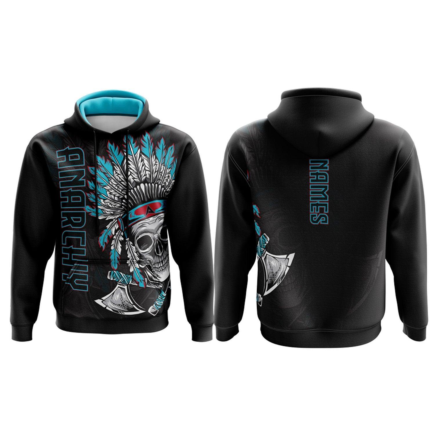 Anarchy Warrior Hoodie - Customizable Streetwear for Men & Women | Perfect for Urban Fashion, Skateboarding & Street Style