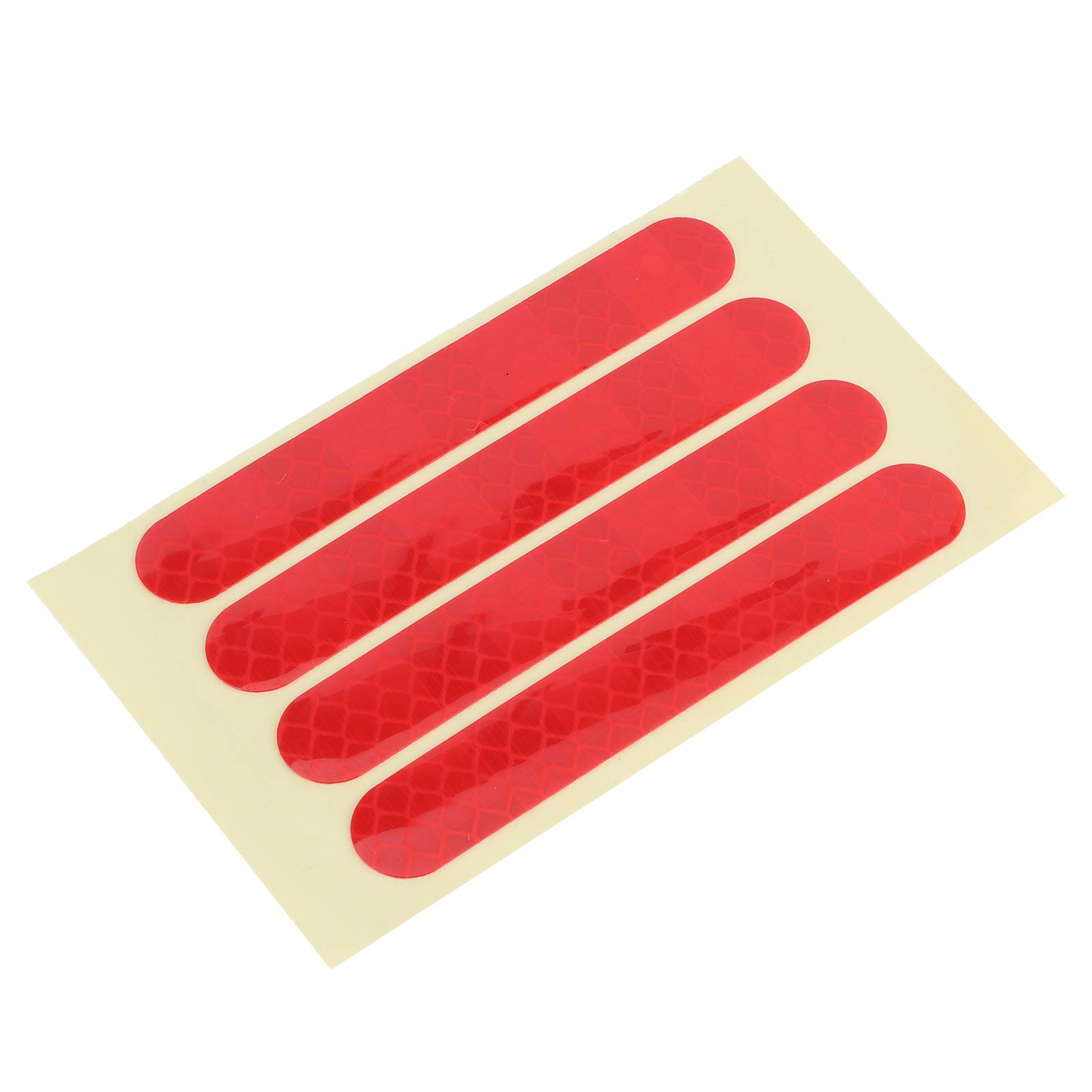FECAMOS Reflective Wheel Stickers for Electric Scooter - Decorative Fork Cover for G30 Model (Red) - Enhance Visibility & Style for Night Riding & Commuting