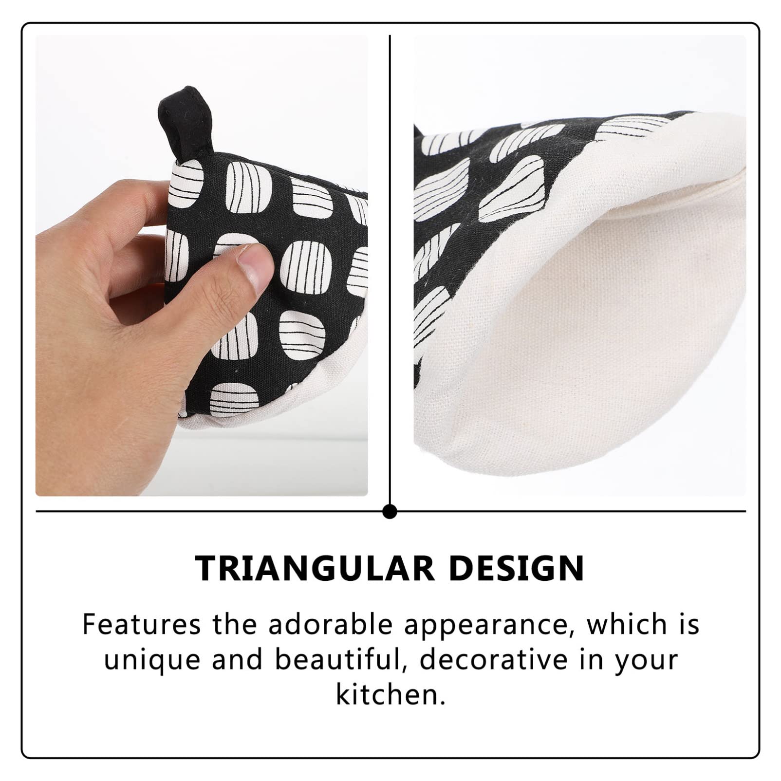 2pcs Heat Resistant Pot Lid Cover & Handle Protector - Thickened Cotton Anti-Scald Gloves for Hot Pots, Cooking & Kitchen Safety - Perfect for Soup Pots, Pressure Cookers & Stovetop Cooking