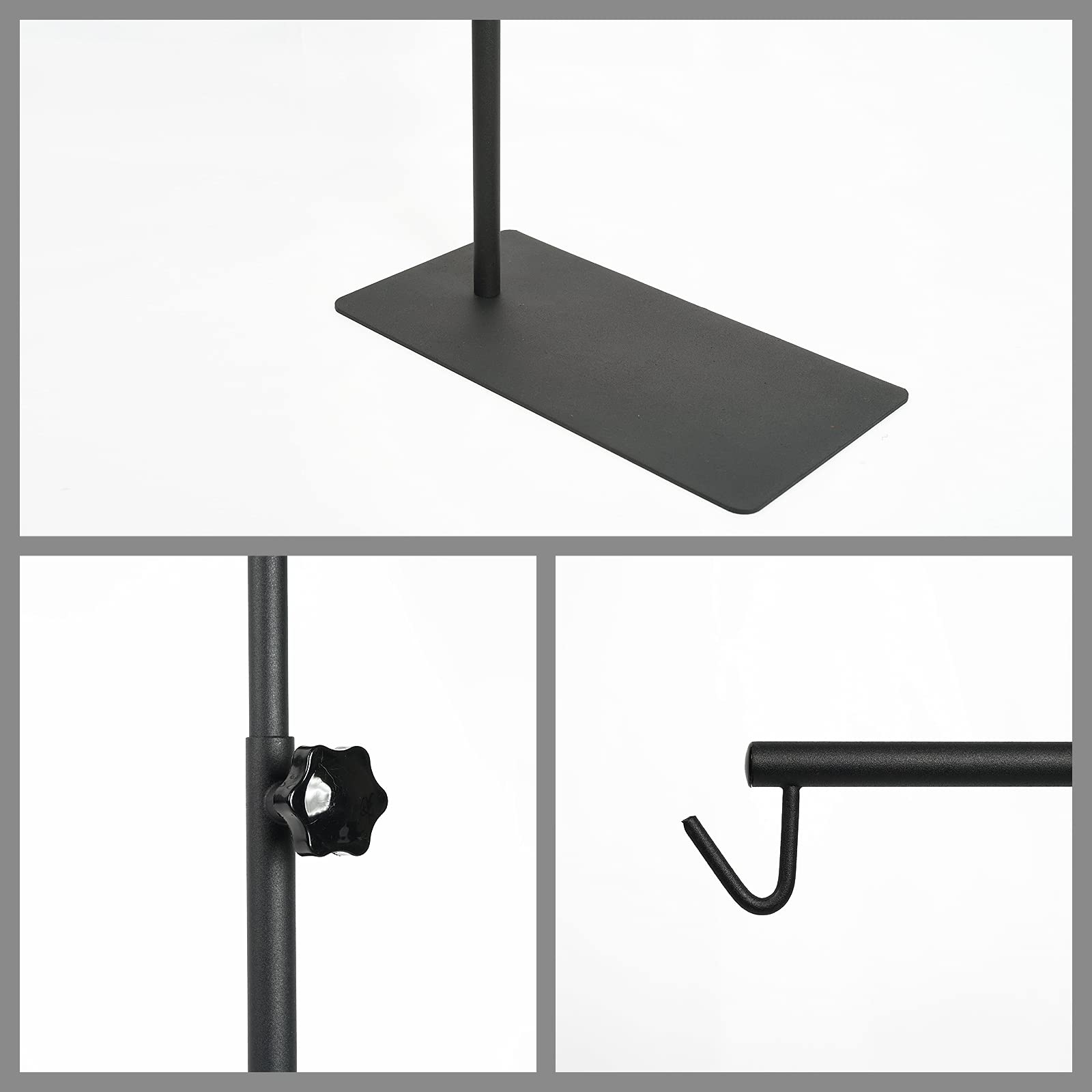 BETAZOOER Adjustable Reptile Lamp Stand - Metal Floor Light Holder Bracket for Reptile Terrarium Heating & UVB Lights - Perfect for Bearded Dragons, Snakes & Geckos Enclosures