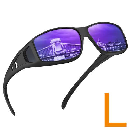 L/Black Frame-purple Lens