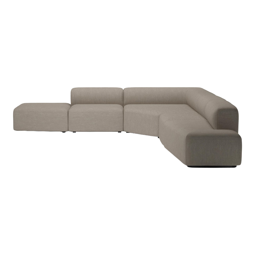 Modern Angle Corner Sofa with Open End & Chaise Lounge - Perfect for Living Room, Family Room or Apartment Relaxation