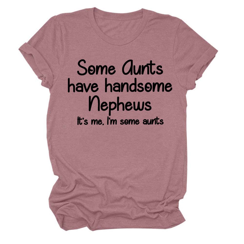 JANTEE Funny Aunt Graphic T-Shirt for Women - Casual Comfortable Cotton Tee - Perfect Gift for Aunts, Birthday & Family Reunions