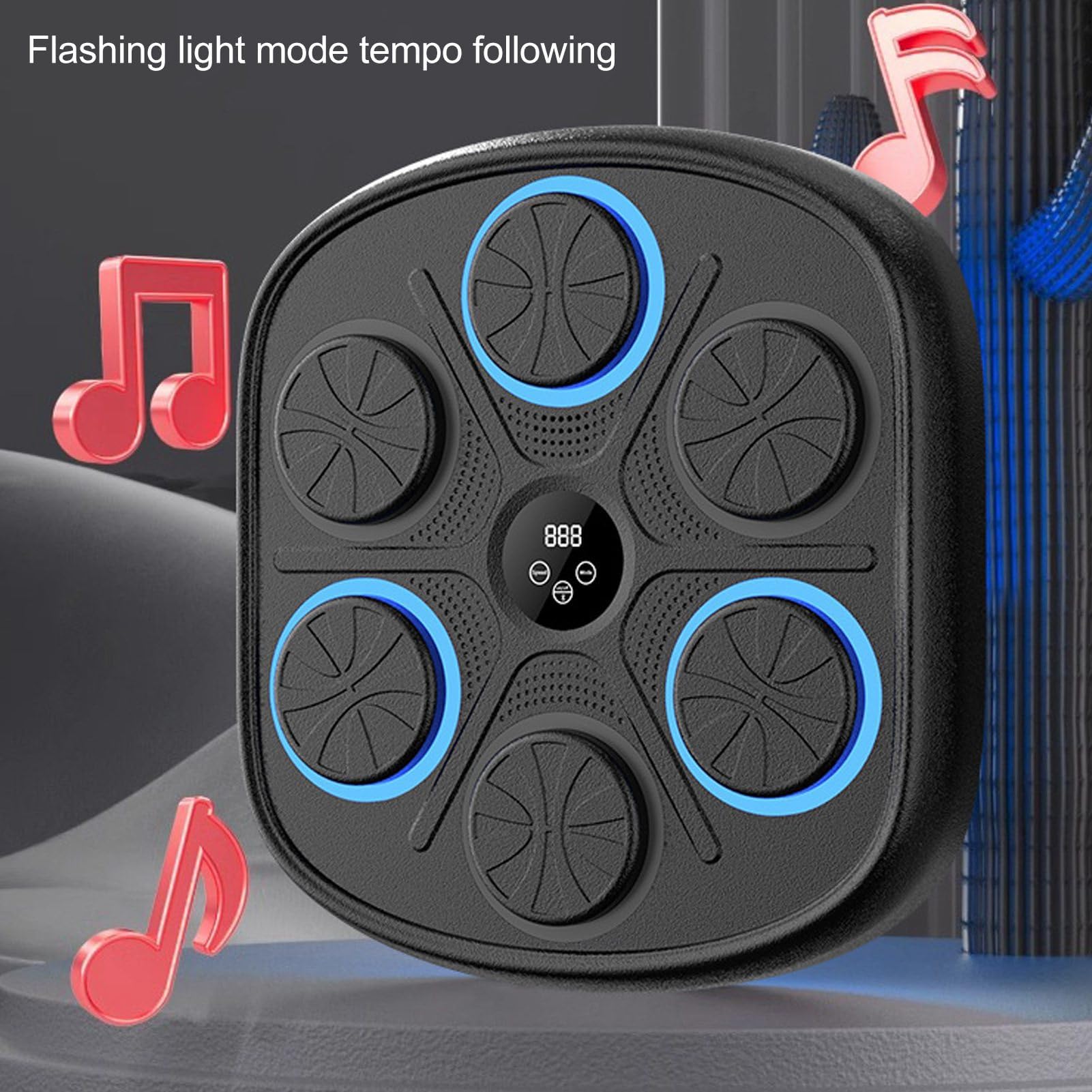 Smart Bluetooth Music Boxing Trainer with Boxing Gloves - Wall Mounted Electronic Punching Target for Home, Gym & Indoor Workouts | Perfect for Fitness Training, Stress Relief & Cardio Exercise