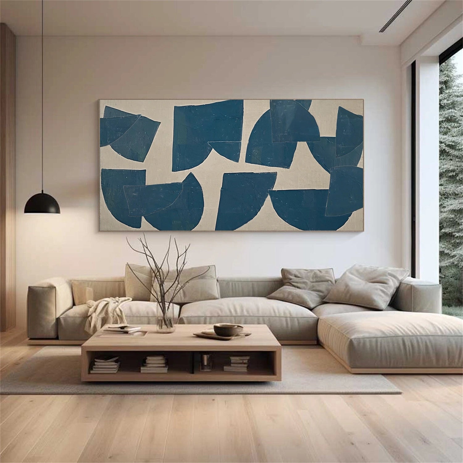Abstract Painting #AB 448 - Modern Wall Art for Home & Office Decor | Unique Handmade Canvas Artwork for Living Room, Bedroom, or Workspace