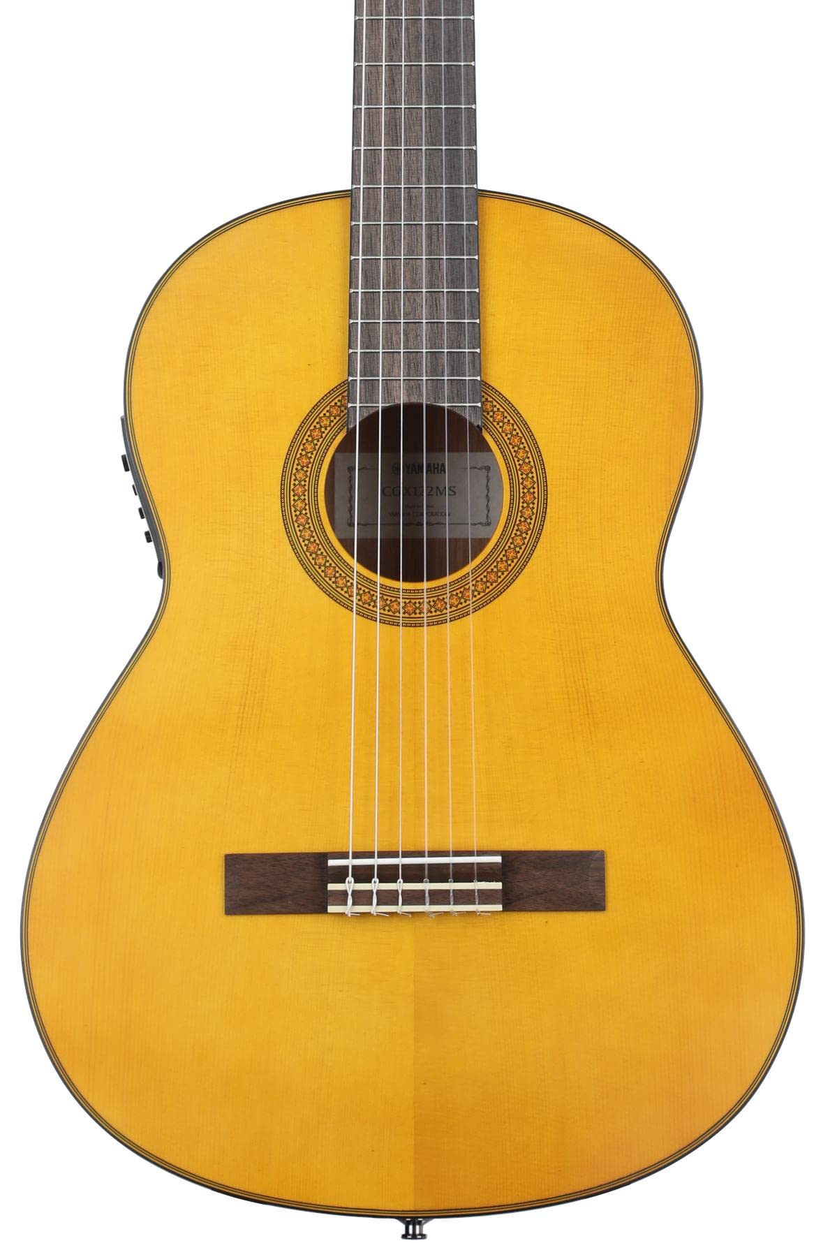 Yamaha CGX122MS NT 6-String Classical Electric Guitar - Right-Handed, Natural Finish | Perfect for Live Performances, Studio Recording & Acoustic-Electric Practice