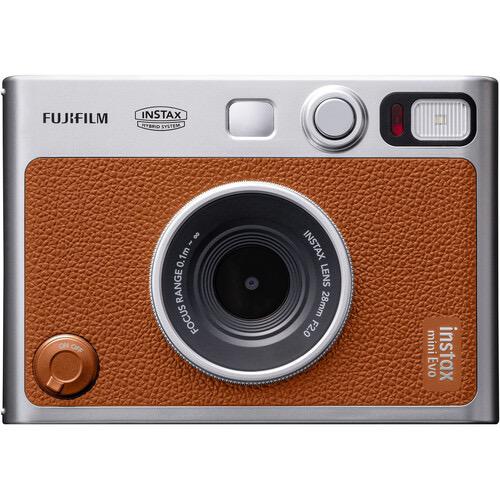 FUJIFILM INSTAX MINI EVO Hybrid Instant Camera - Brown | Instant Digital & Print Camera for Travel, Parties & Memories | Perfect Gift for Photographers & Teens