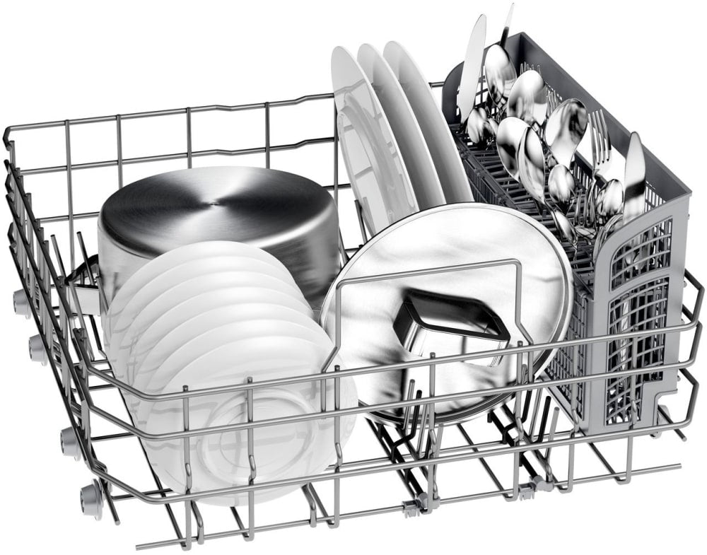BOSCH SHXM78Z55N 800 Series 24 Inch Stainless Steel Fully Integrated Built-In Dishwasher - Perfect for Modern Kitchens & Large Families