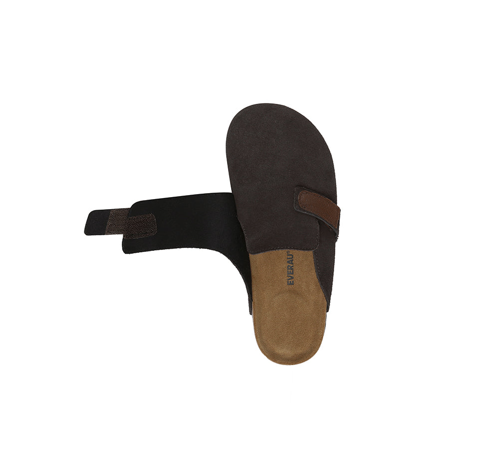 EVERAU® Women's Double Adjustable Strap Embossed Slip-On Summer Flat Clog Slides - Comfortable Casual Sandals for Beach, Pool, Garden & Home Use - Skyler Style