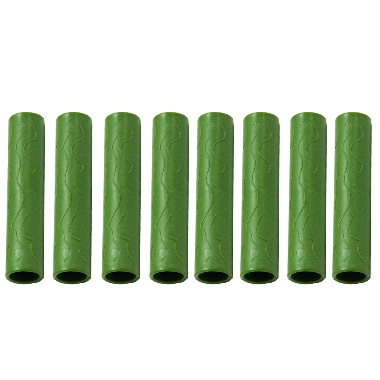 TRRAPLE 12/24Pcs Garden Stake Connectors - Plastic Straight Connecting Pipes for Plant Support Stakes | Greenhouse Accessories & Gardening Tools | Perfect for Tomato, Vine & Flower Plant Support