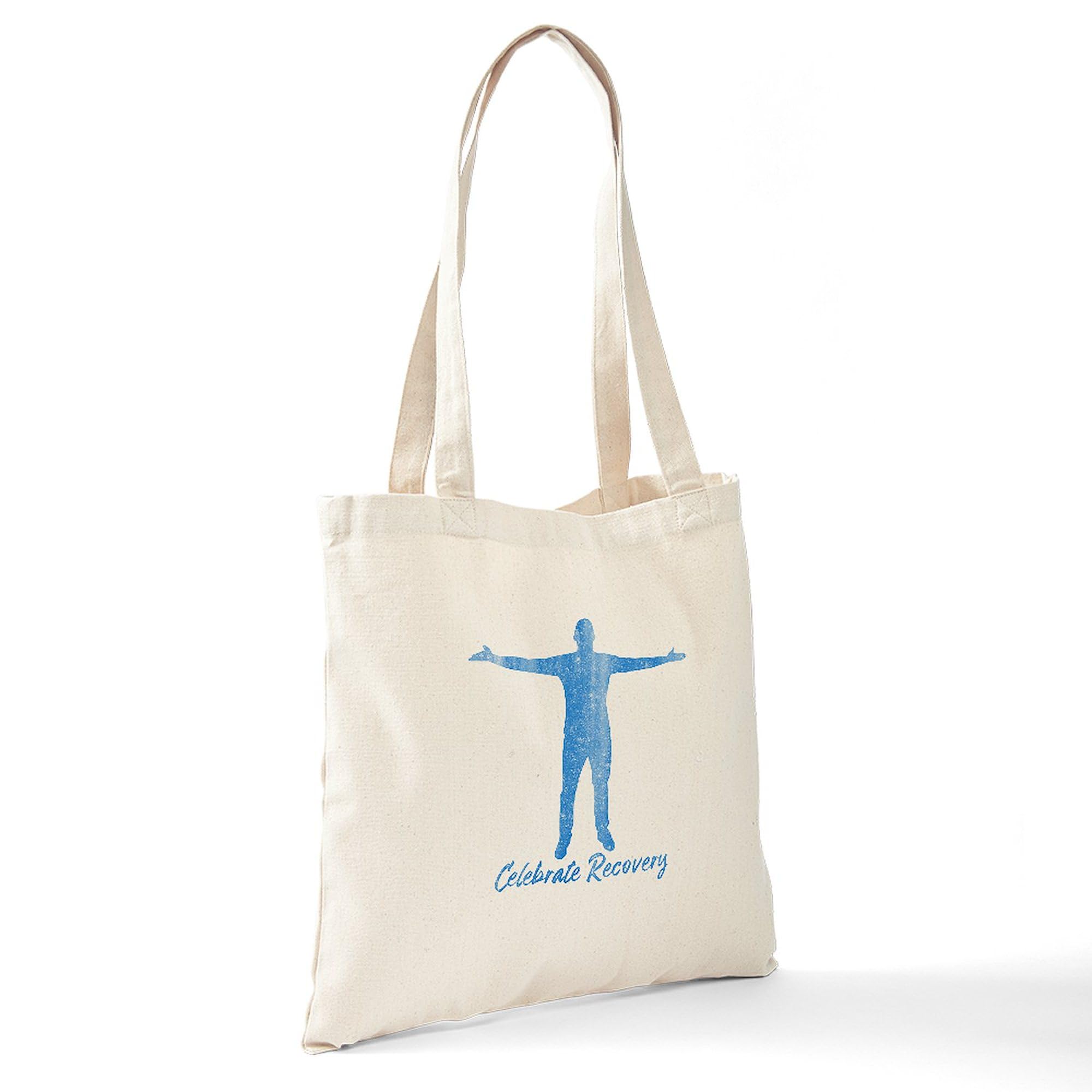 Celebrate Recovery Tote Bag - Natural Canvas Reusable Shopping Bag for Groceries, Beach & Daily Use | Eco-Friendly Cotton Tote for Women & Men