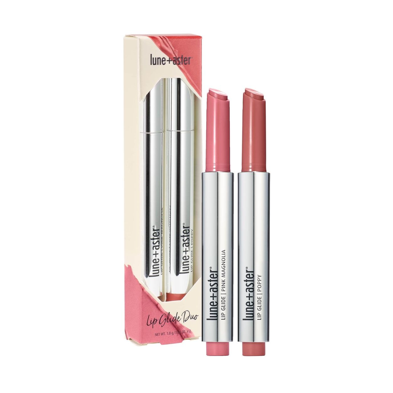 Limited Edition Lip Glide Duo Set - Moisturizing Lip Gloss & Shimmer Balm for Mother's Day Gifts, Date Night & Special Occasions