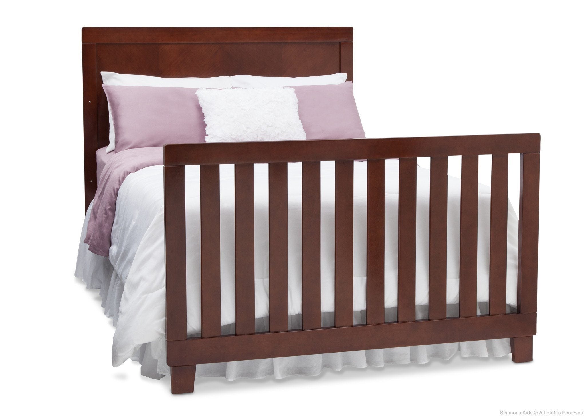 Bellante 4-in-1 Convertible Baby Crib - Toddler Bed, Daybed & Full-Size Bed Frame - Safe & Stylish Nursery Furniture for Boys & Girls - Perfect for Newborns to Teens Bedroom Decor