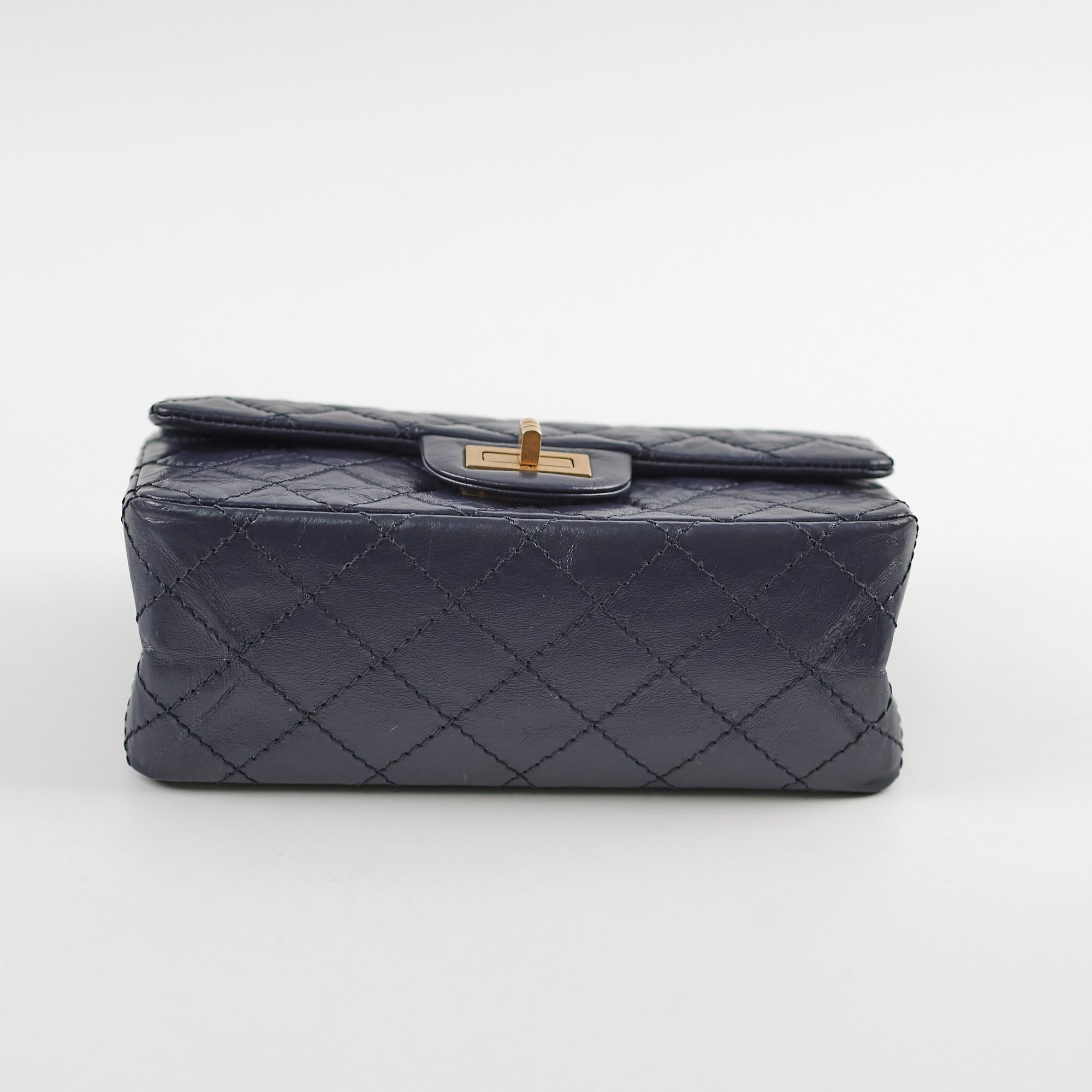 Chanel Reissue 2.24 Mini Navy Blue Leather Crossbody Bag - Elegant Luxury Handbag for Women, Perfect for Parties, Dating & Special Occasions
