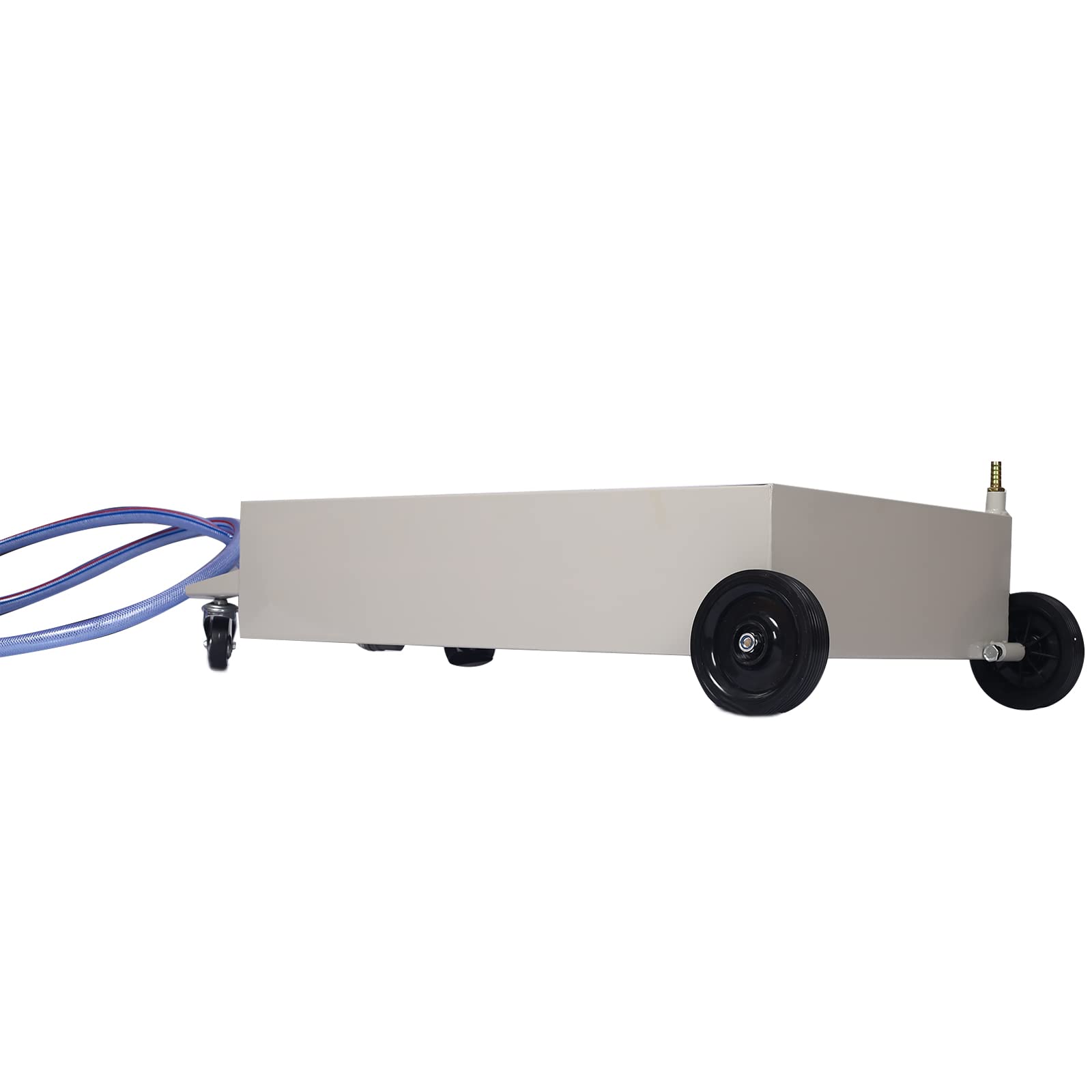 20 Gallon Oil Drain Pan with Electric Pump - Portable Low Profile Oil Change Tank for Cars, SUVs & Trucks - Large Capacity Drain Pan with Hose & Swivel Casters - Ideal for DIY Auto Maintenance & Professional Garage Use