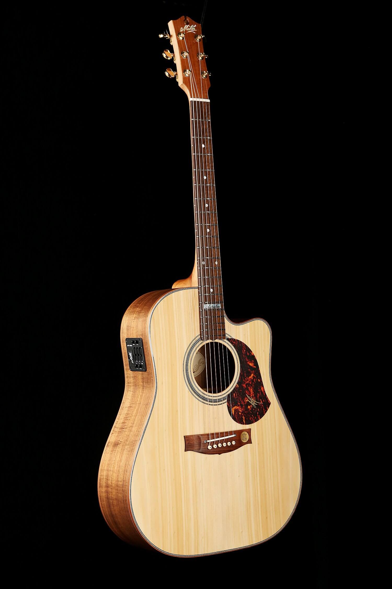 Maton EA80C Australian Acoustic Electric Guitar - Premium Tonewood, Built-in Pickup for Live Performance & Studio Recording