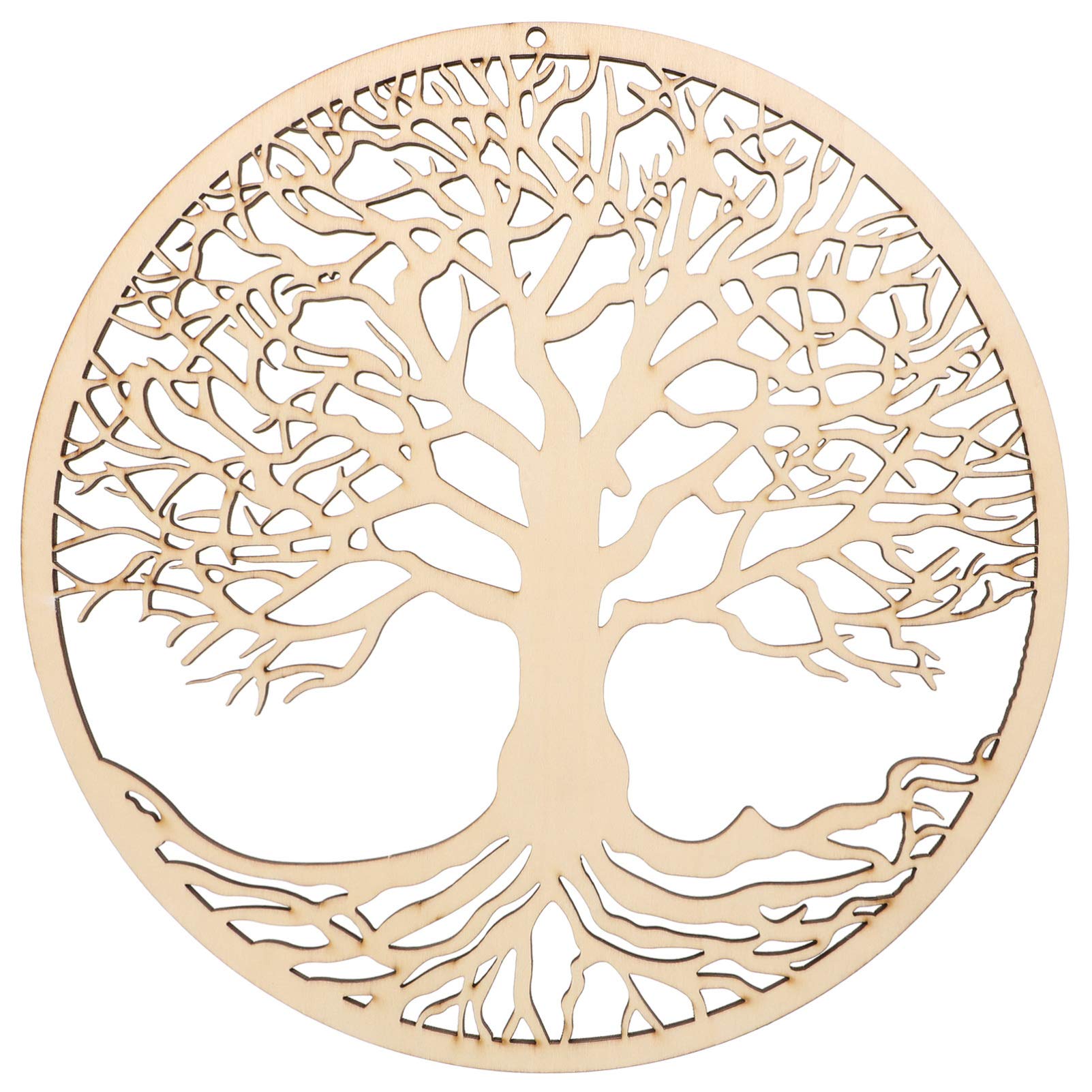 Yardwe Tree of Life Wall Decor - Handcrafted Wooden Wall Art Hanging, Garden Sculpture & Yoga Meditation Plaque - Perfect for Bedroom, Living Room & Outdoor Garden Decor