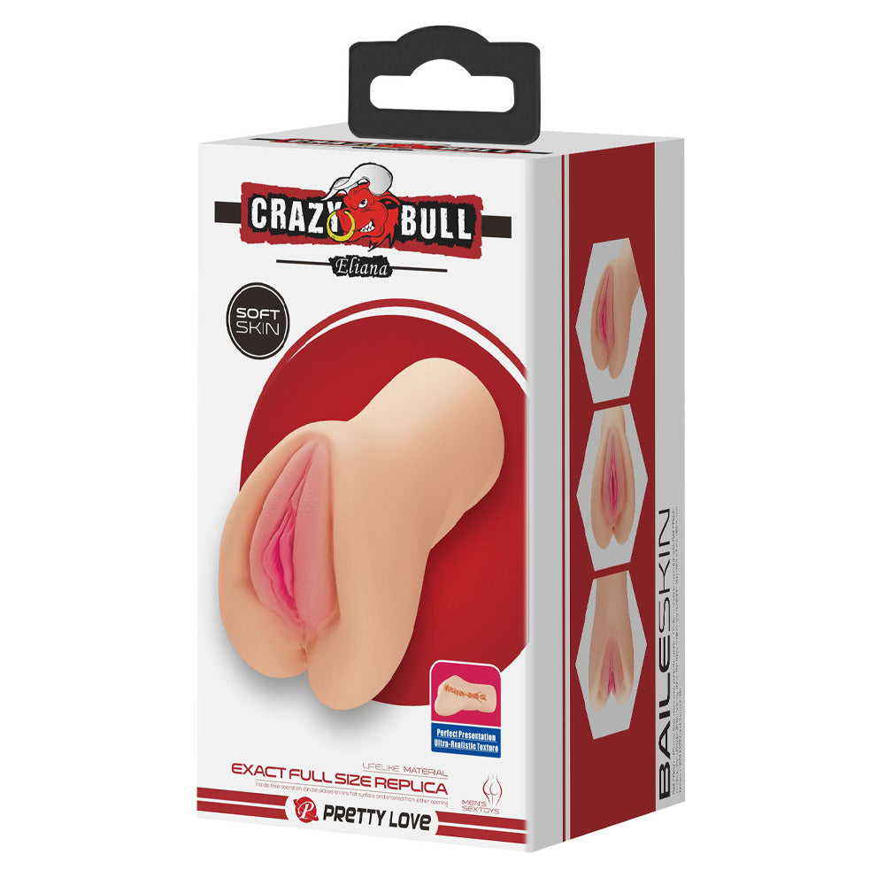 Crazy Bull Eliana Realistic Vagina Masturbator for Men - Lifelike Adult Sex Toy for Solo Pleasure & Couples Play - Discreet Packaging & Easy Clean