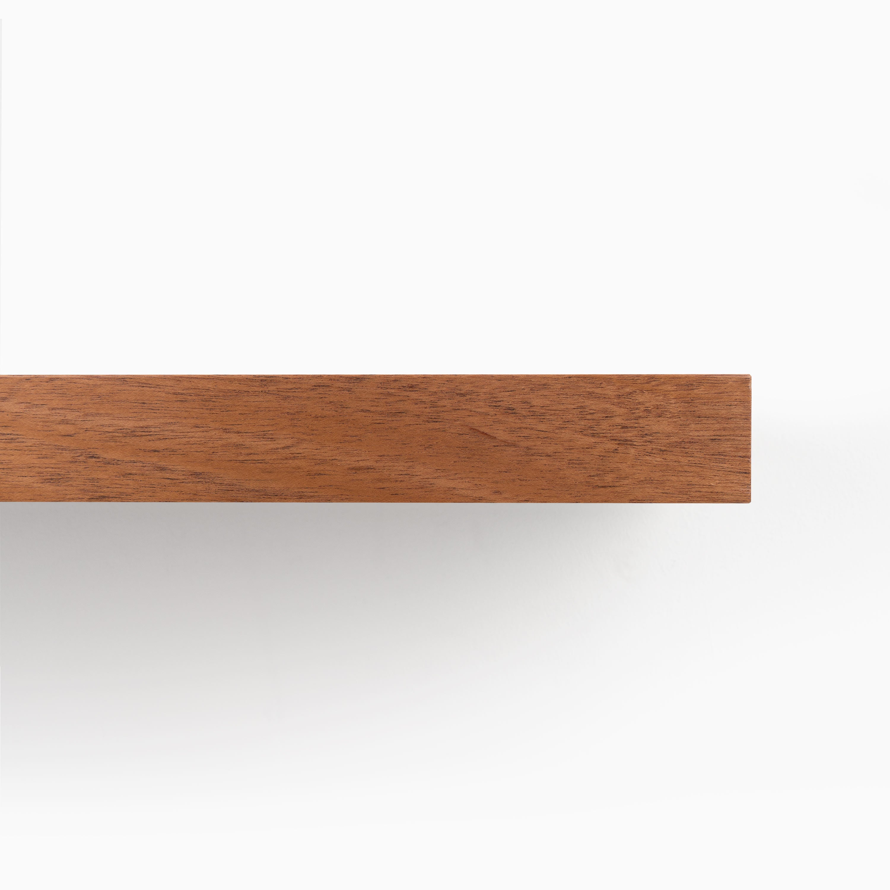 Aksel Inlay Mahogany Floating Shelf - Handcrafted Wood Wall Shelves for Living Room, Bathroom & Bedroom Decor - Stylish Storage Solution for Books, Plants & Home Accessories