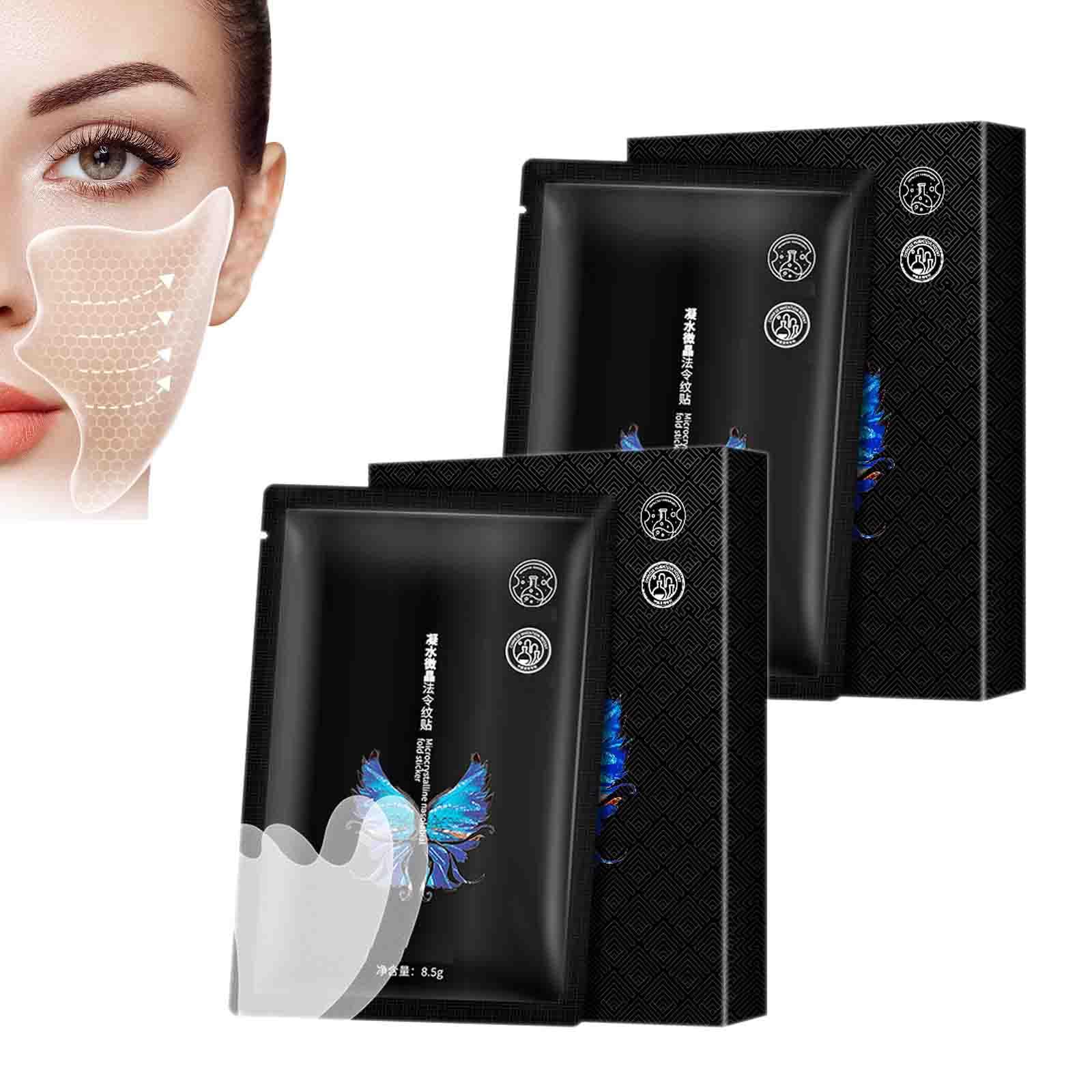 Instant Beauty Face Lift Wrinkle Removal Patches - Anti-Aging Microcrystalline Nasolabial Folds Mask for All Skin Types (2 Boxes) | At-Home Skincare Treatment for Fine Lines & Sagging Skin