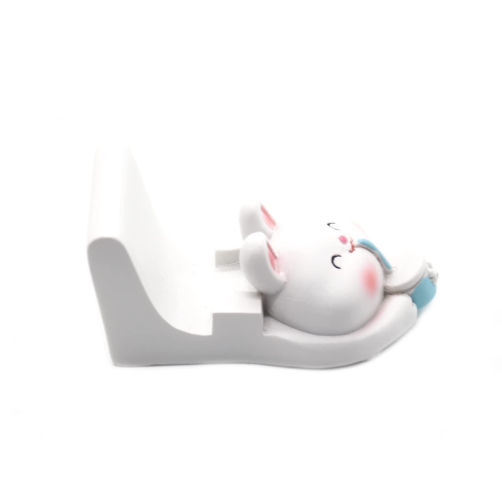 Adorable Cat Phone Stand for Desk - Cute Cartoon Animal Resin Smartphone & Tablet Holder Compatible with iPhone, Android, Samsung Galaxy - Perfect for Office, Home & Travel Use