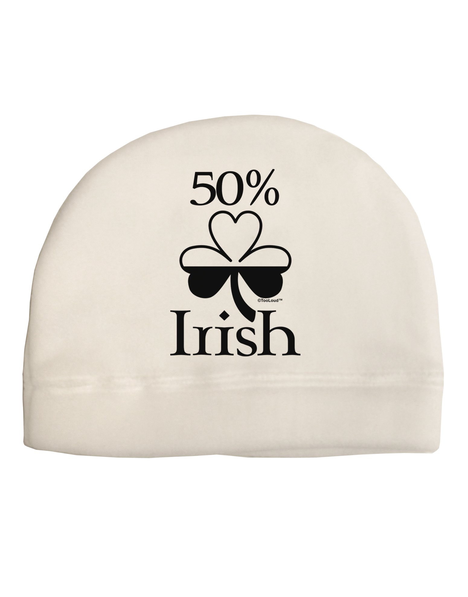 TooLoud 50% Irish Fleece Beanie Hat for Adults - St. Patrick's Day Green Knit Winter Cap for Men & Women - Perfect for Pub Crawls, Parades and Cold Weather Outfits