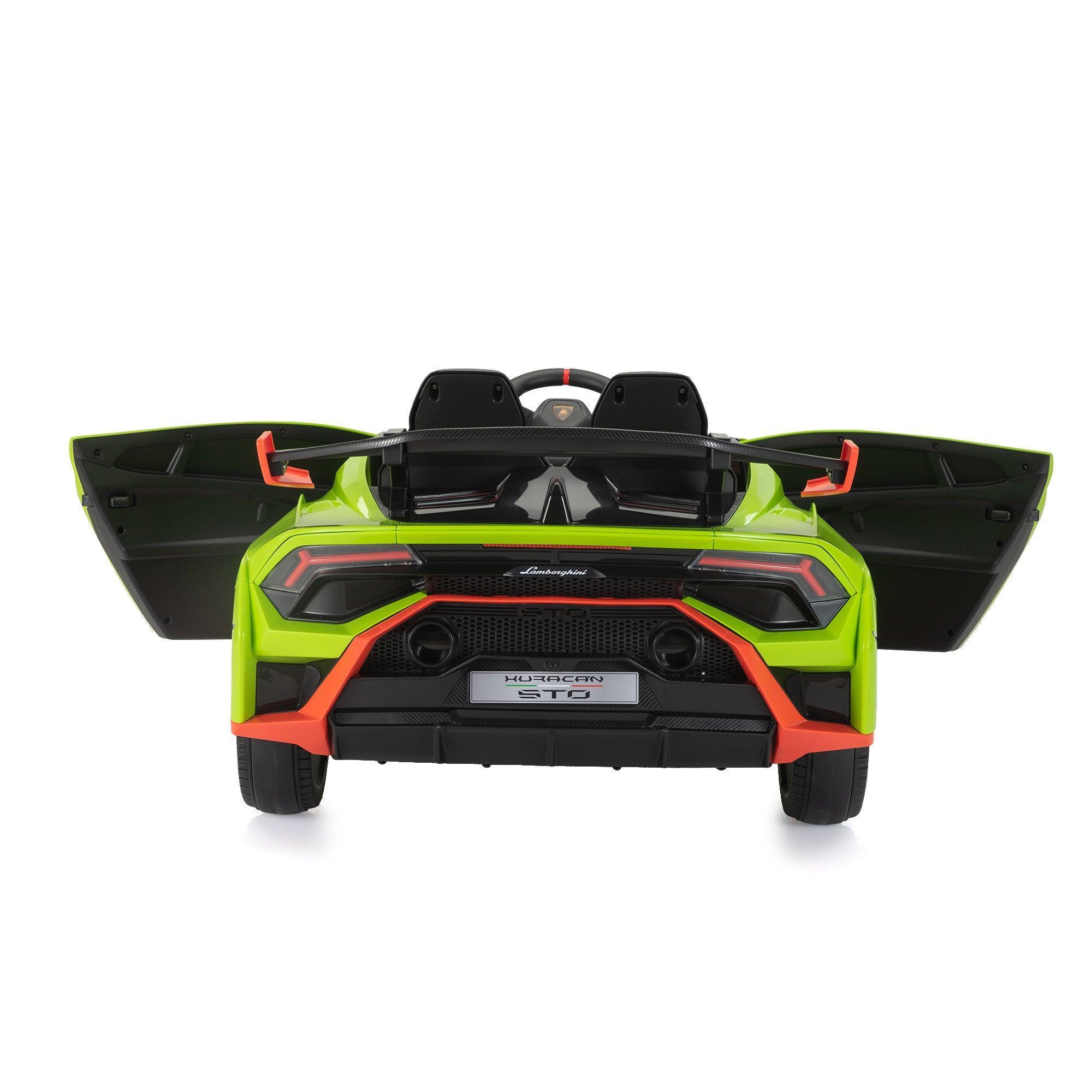 12V Battery Powered Kids Ride On Car - Licensed Lamborghini Remote Control Toy Vehicle with Music Player & LED Lights | Outdoor Play, Birthday Gift for Boys & Girls Ages 3-8