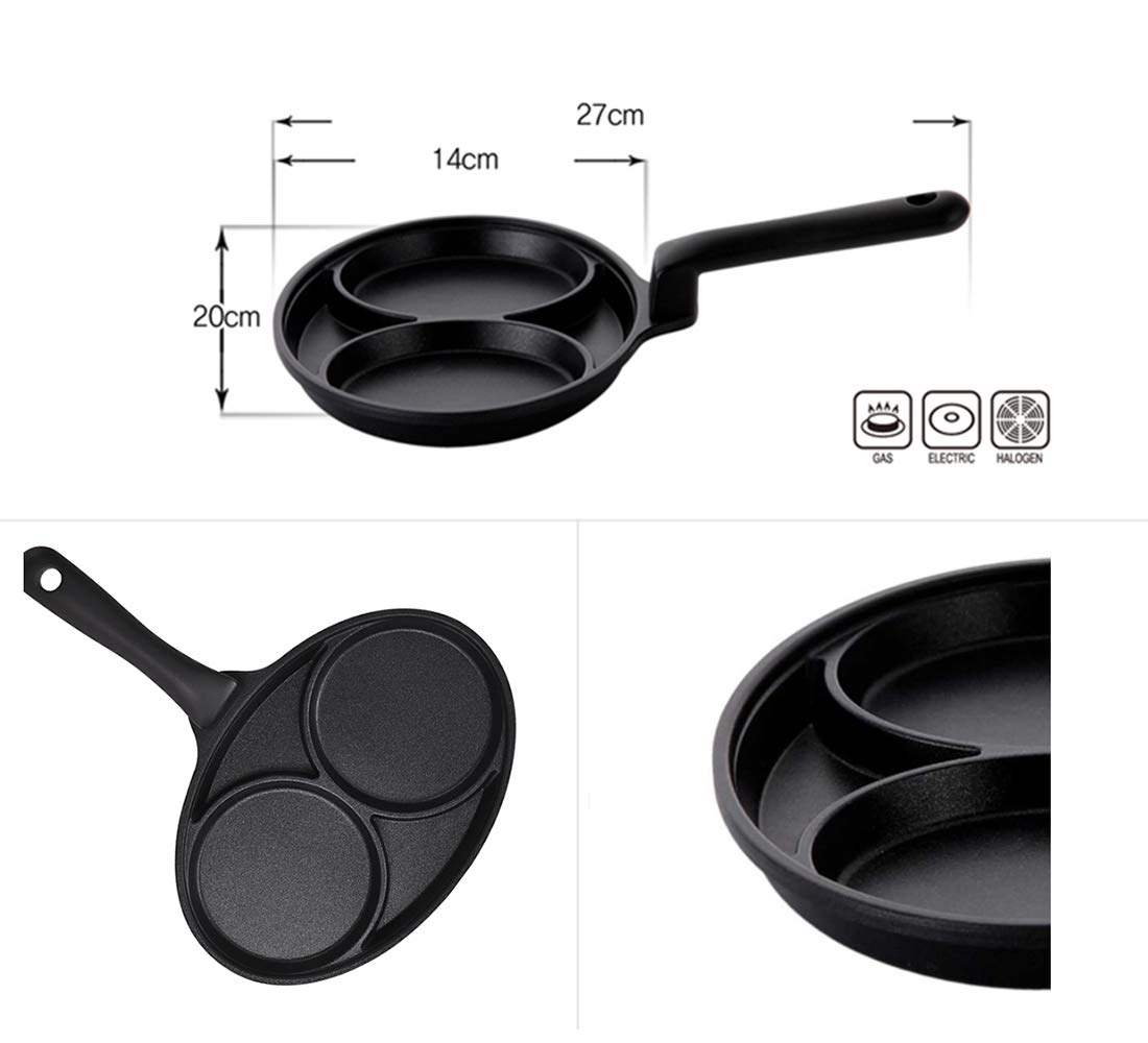 2-Piece Non-Stick Coated Egg Frying Pan Set - Perfect for Breakfast, Omelets & Scrambled Eggs - Durable & Easy to Clean Cookware for Home Kitchen