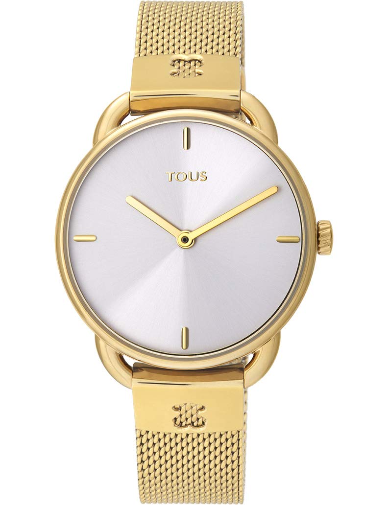 TOUS Women's Luxury Wrist Watch 351495 - Elegant Rose Gold Stainless Steel Bracelet Watch with Crystal Accents - Perfect for Business, Party & Everyday Wear