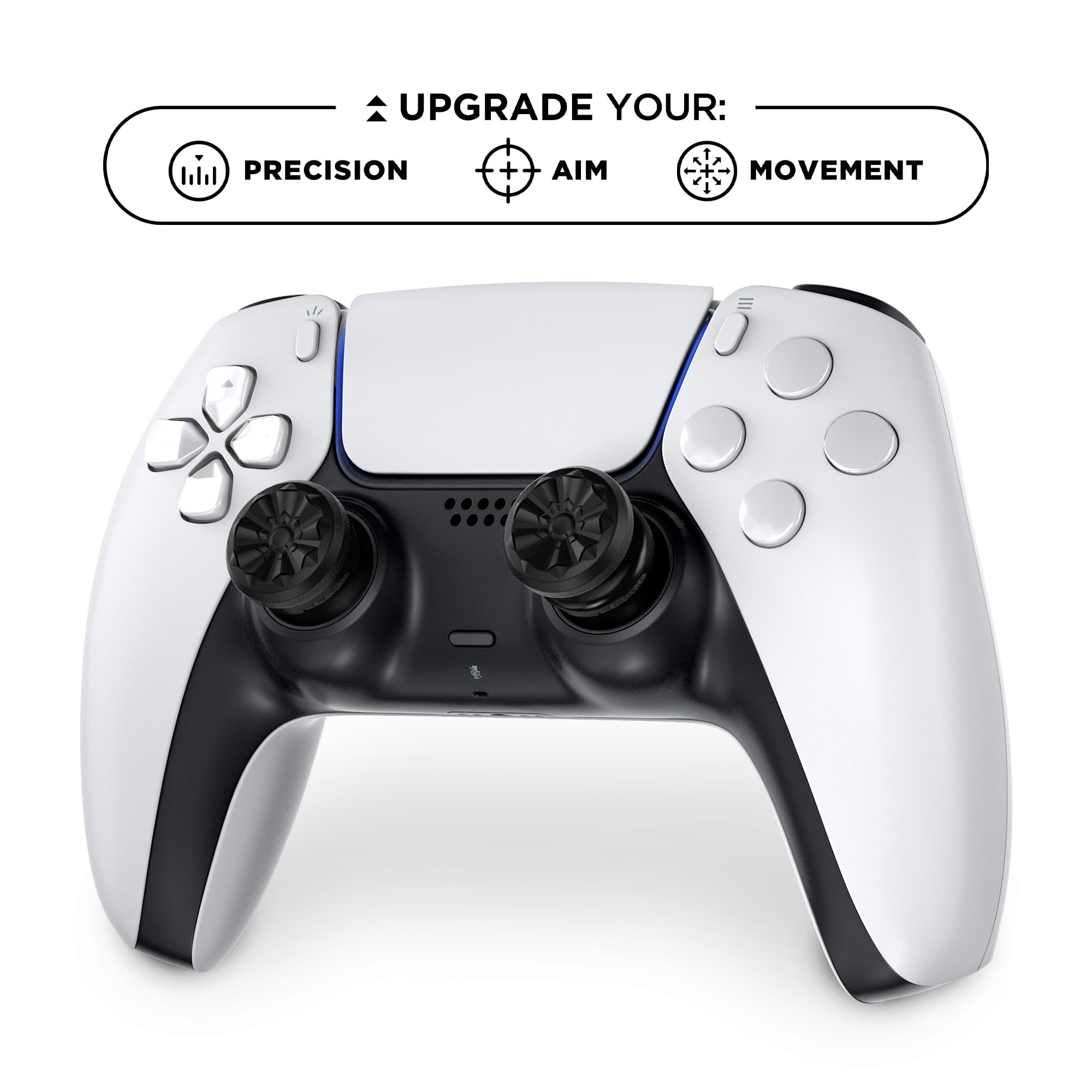 KontrolFreek FPS Freek Galaxy Black for PS4 & PS5 - High Performance Thumbsticks for Gaming